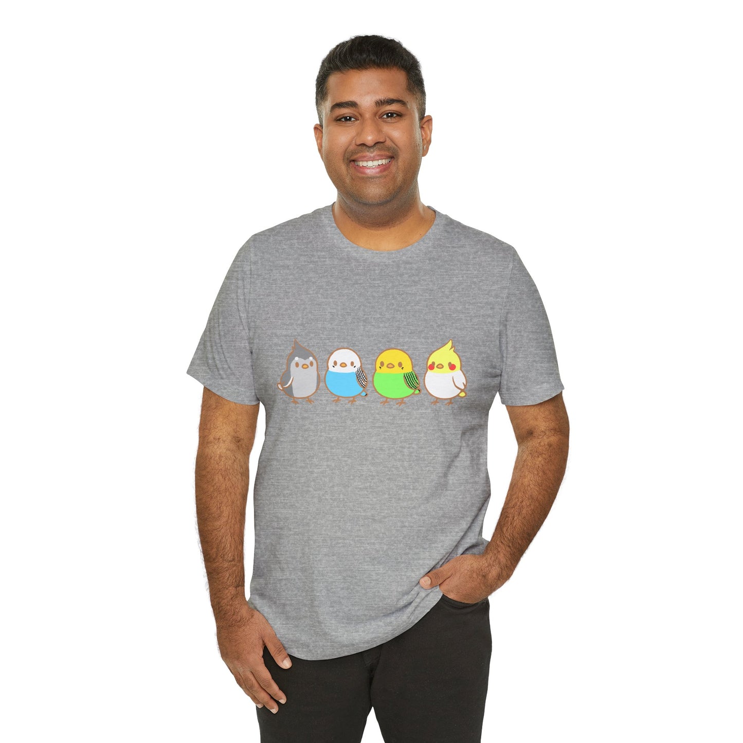 Chirpy Flock Bird T-Shirt – Cute Tee for Animal Lovers - WhimSpin - https://whimspin.com