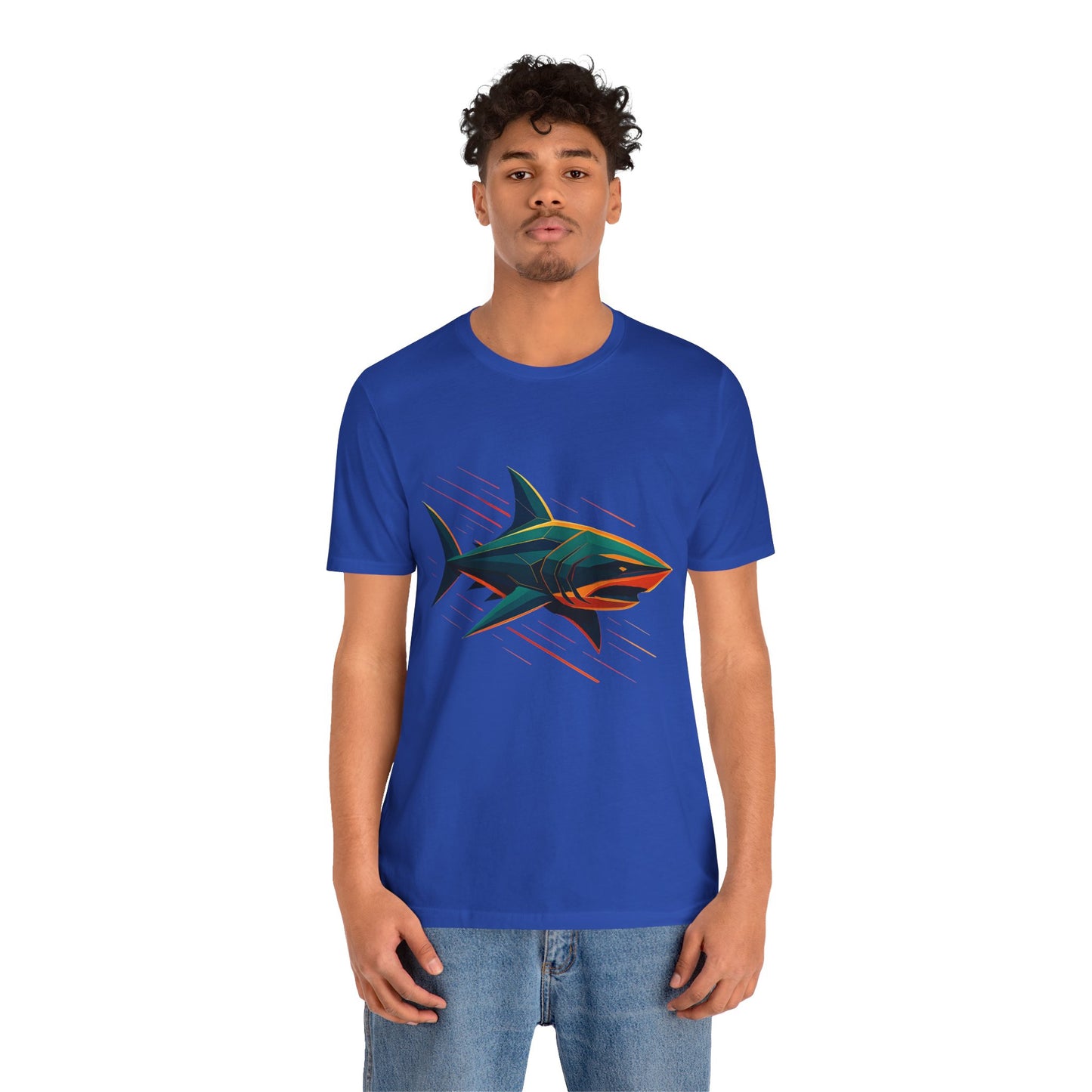 Electric Apex Shark T-Shirt – Bold Ocean Graphic Tee - WhimSpin - https://whimspin.com