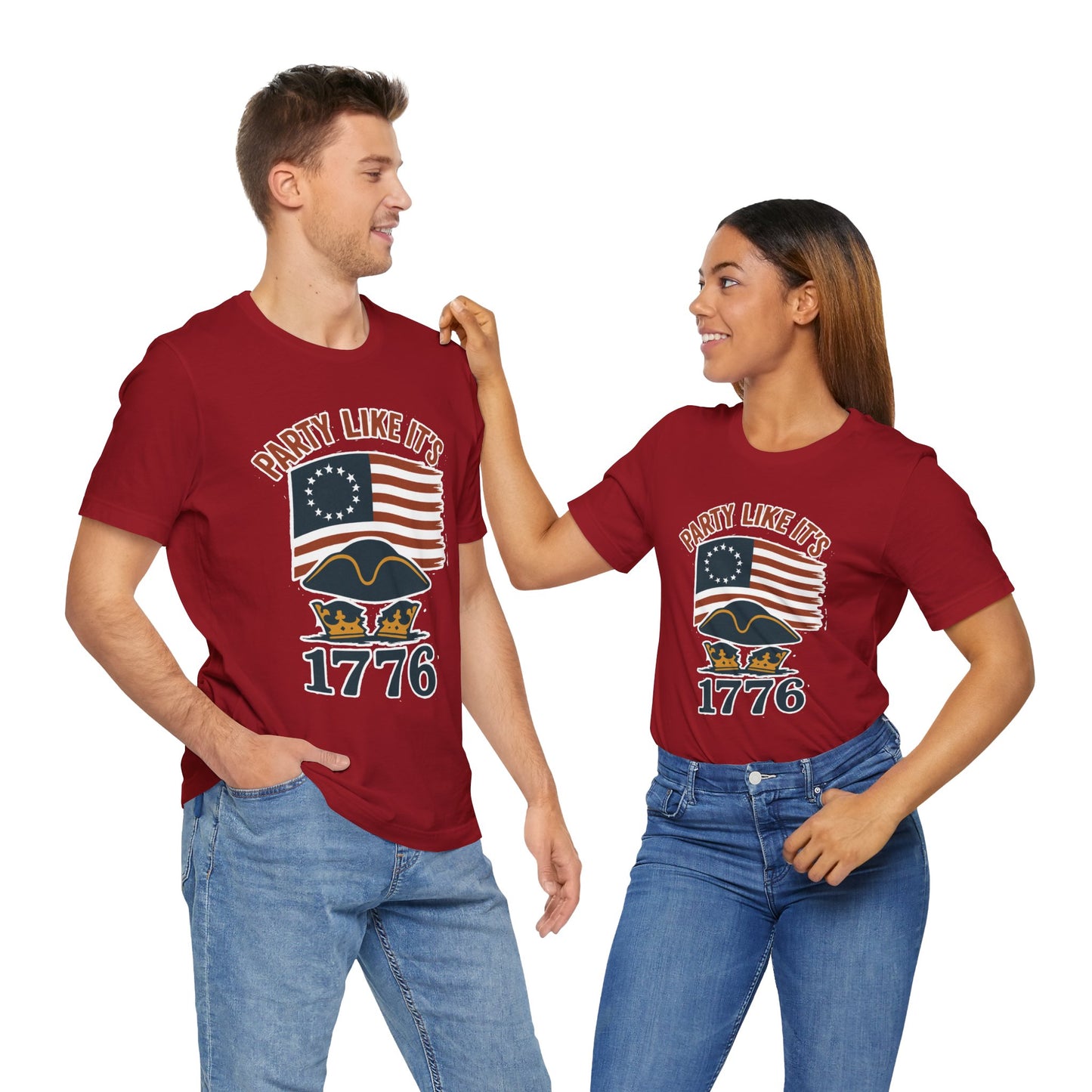 Party Like It’s 1776 T-Shirt – Revolutionary Spirit USA Tee - WhimSpin - https://whimspin.com