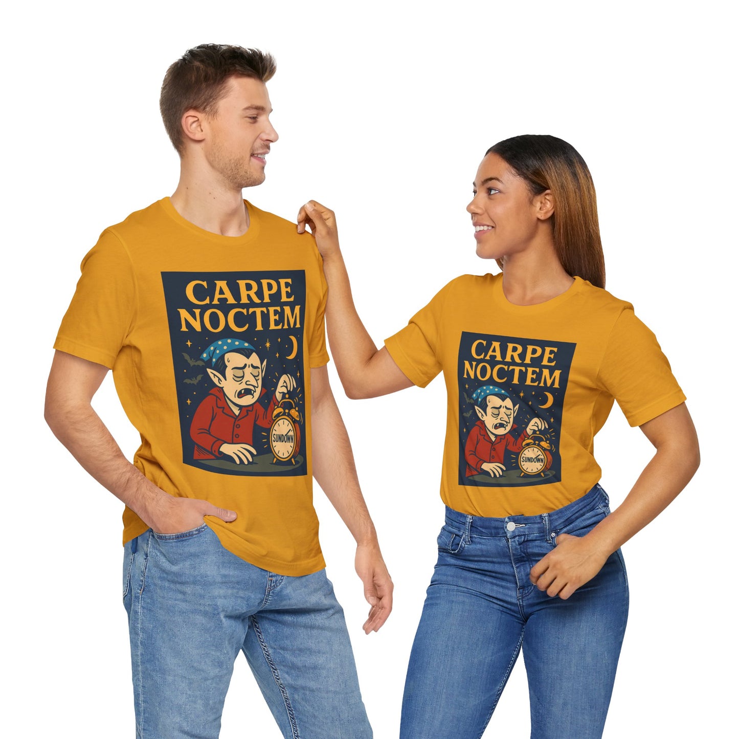 Carpe Noctem Vampire T-Shirt – Funny Halloween Tee for Night Owls