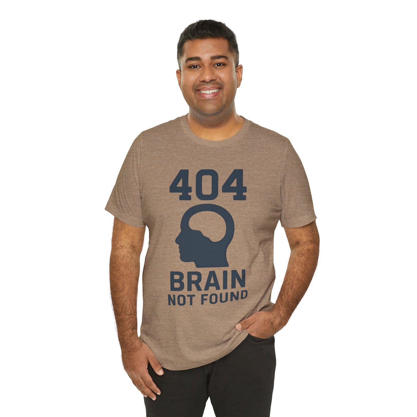 404 Brain Not Found T-Shirt – Techie Humor for Nerds & Geeks