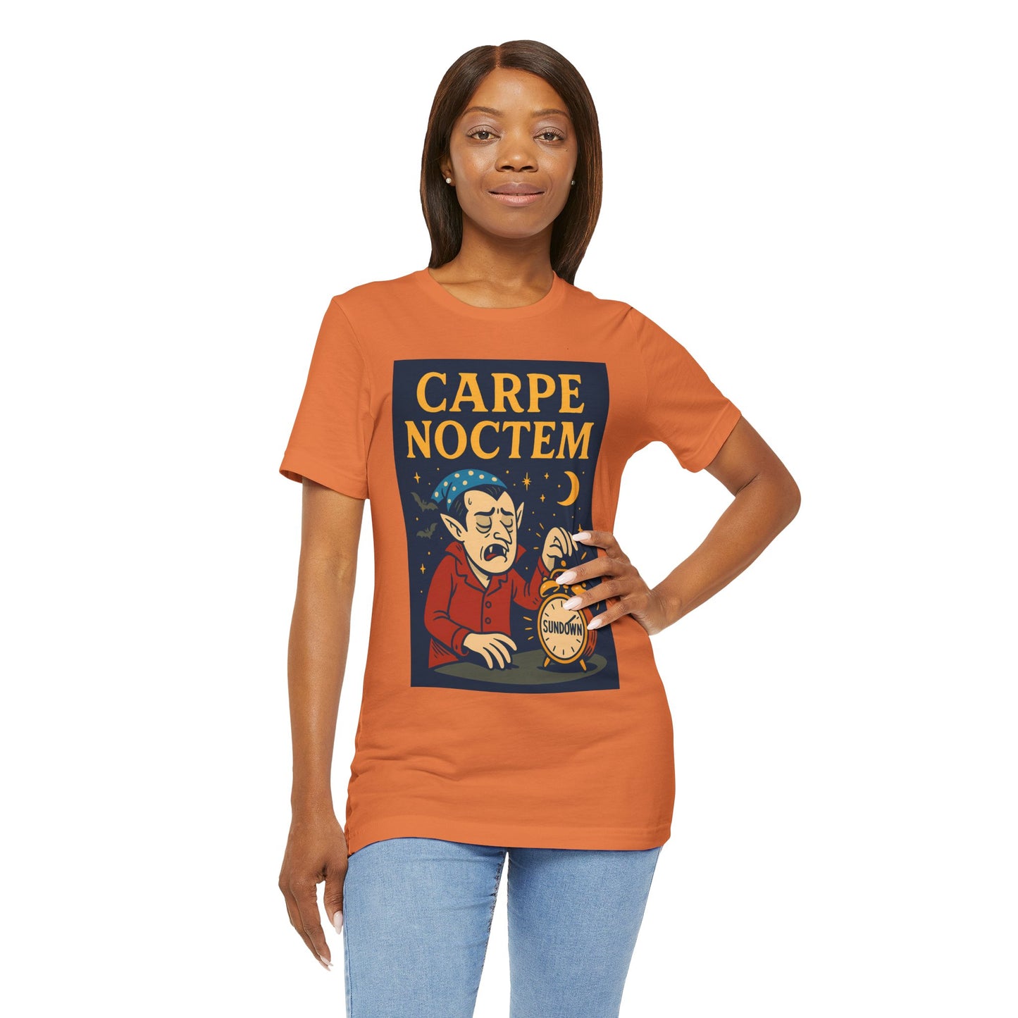 Carpe Noctem Vampire T-Shirt – Funny Halloween Tee for Night Owls
