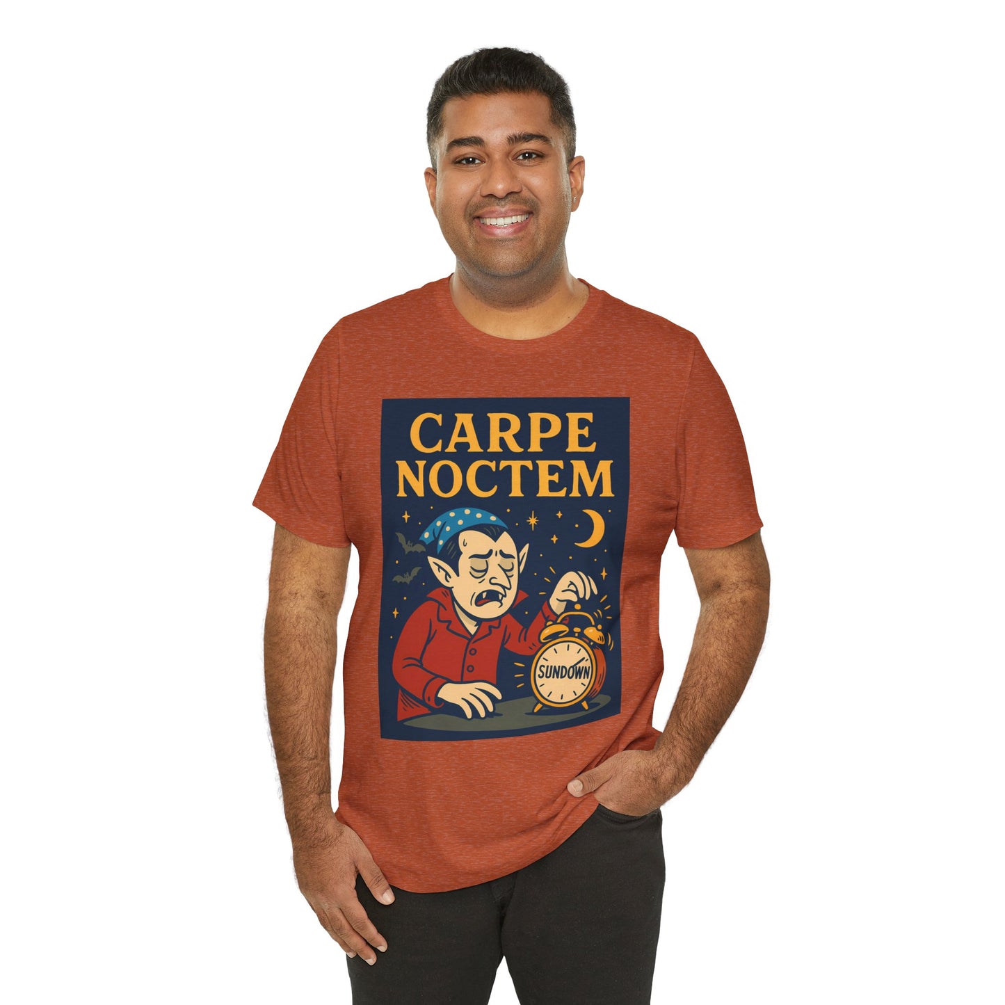 Carpe Noctem Vampire T-Shirt – Funny Halloween Tee for Night Owls