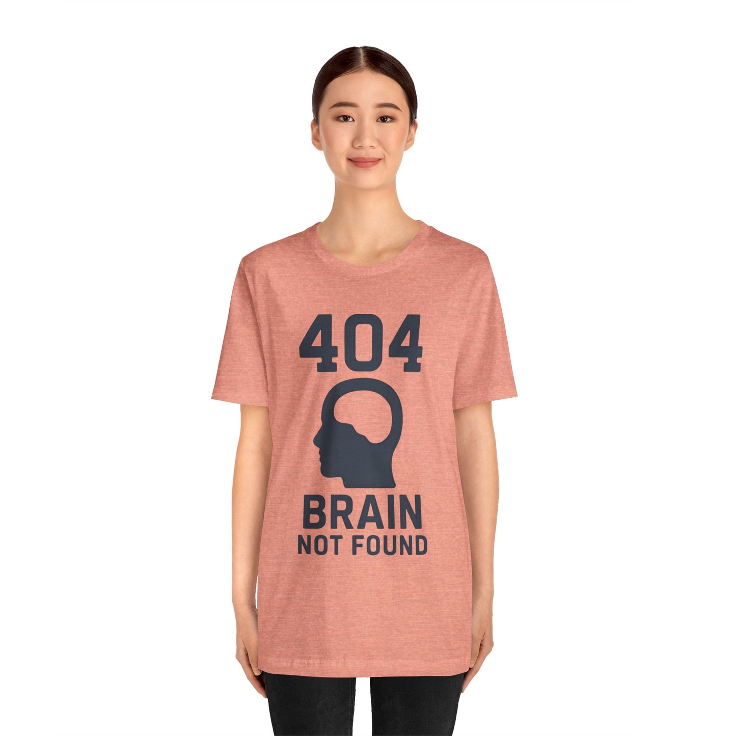 404 Brain Not Found T-Shirt – Techie Humor for Nerds & Geeks