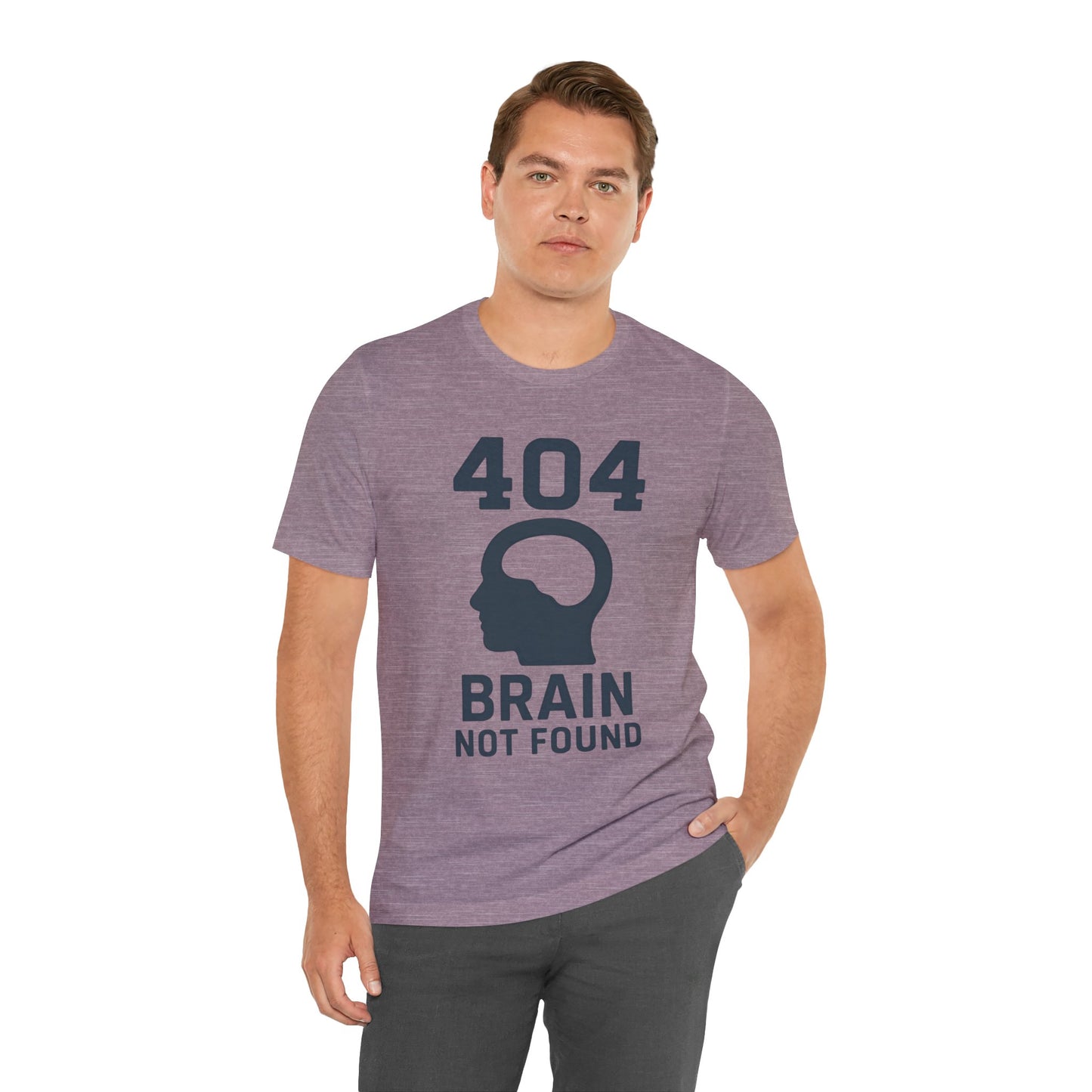 404 Brain Not Found T-Shirt – Techie Humor for Nerds & Geeks