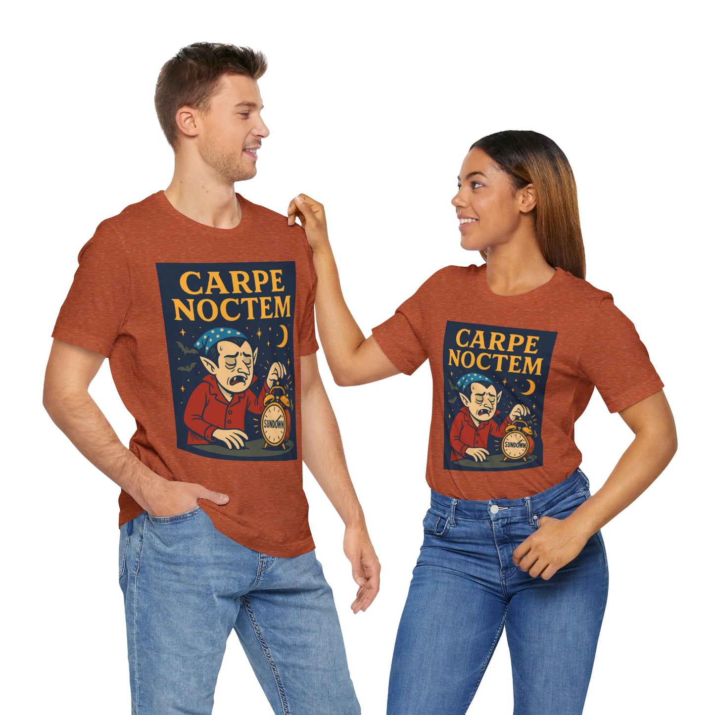 Carpe Noctem Vampire T-Shirt – Funny Halloween Tee for Night Owls