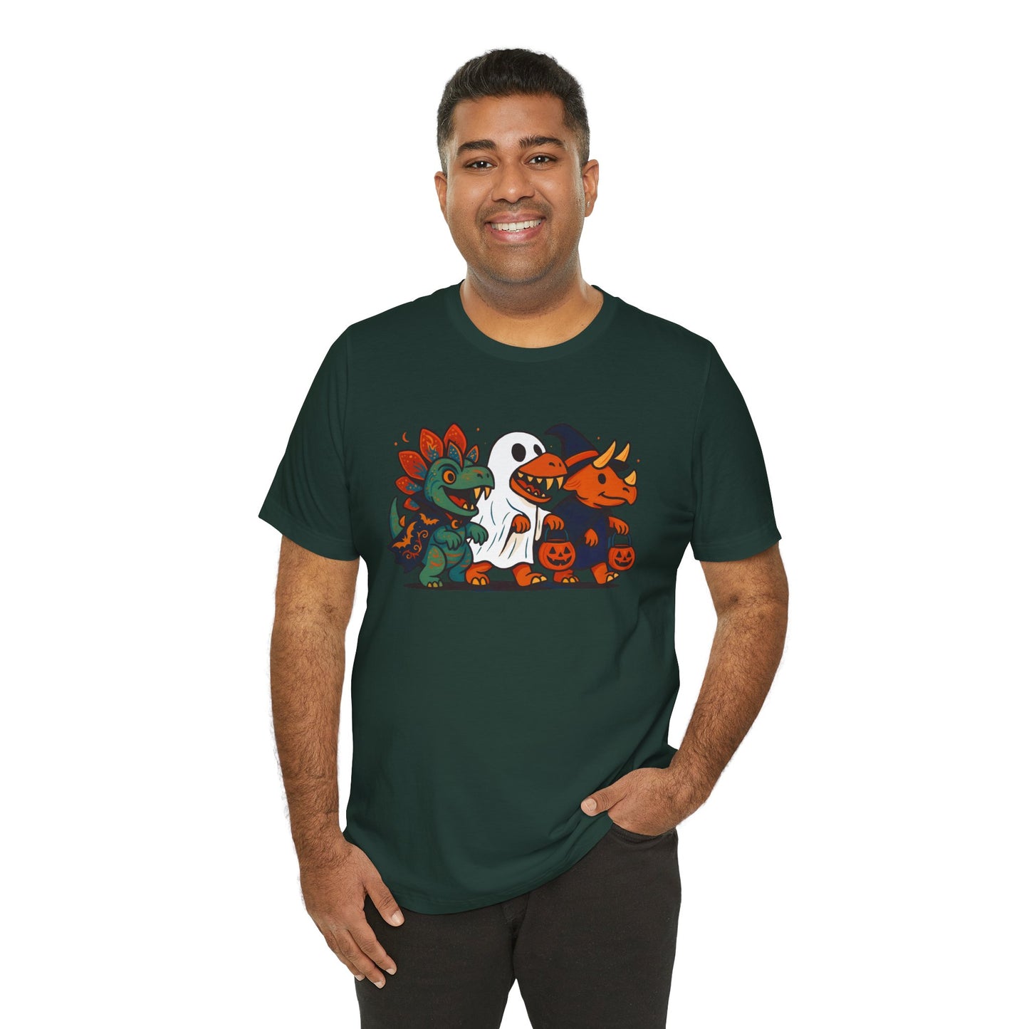 Halloween Dino Squad T-Shirt – Funny Trick-or-Treat Dinosaur Tee