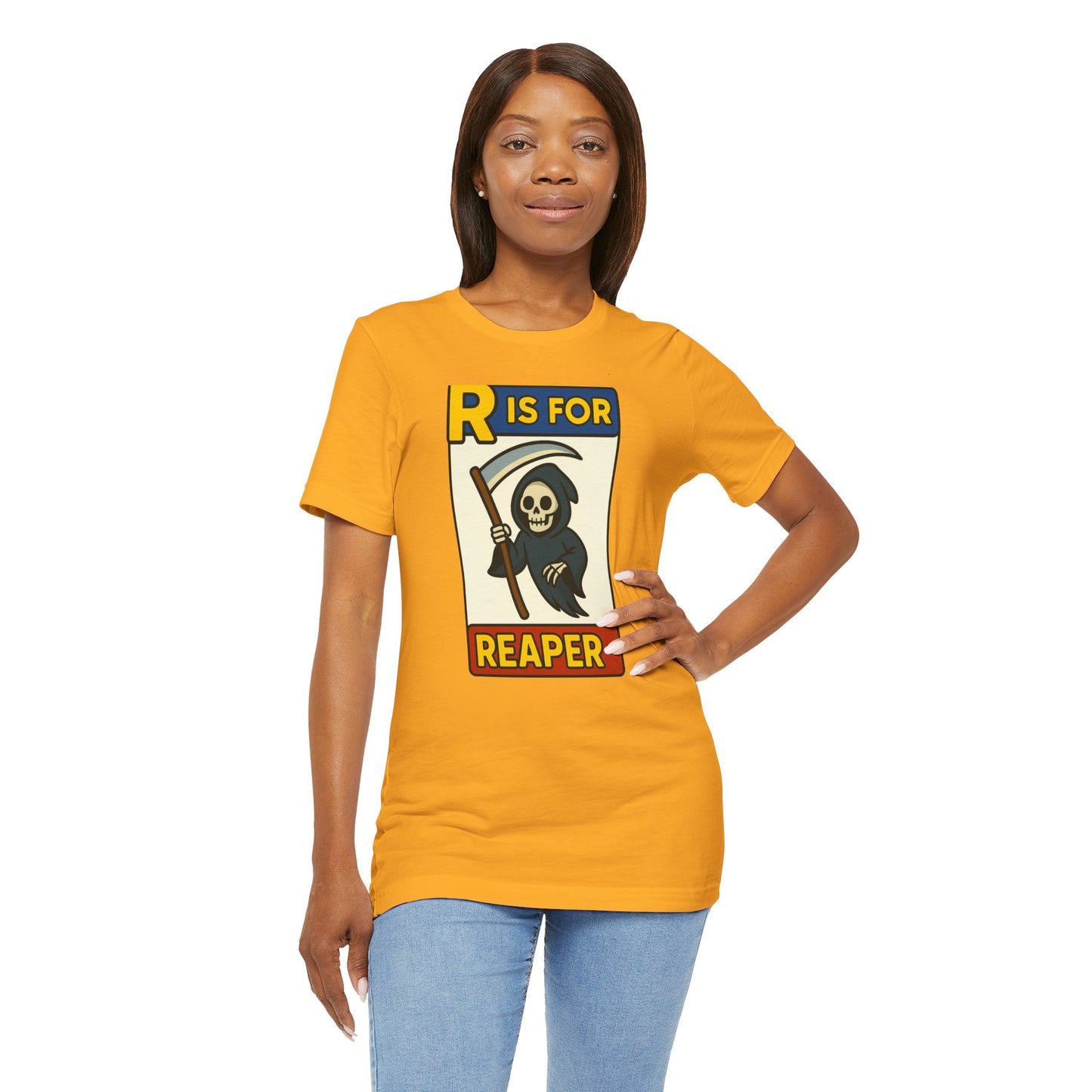 R Is for Reaper T-Shirt – Cute Grim Reaper Shirt from the Monster Alphabet Series