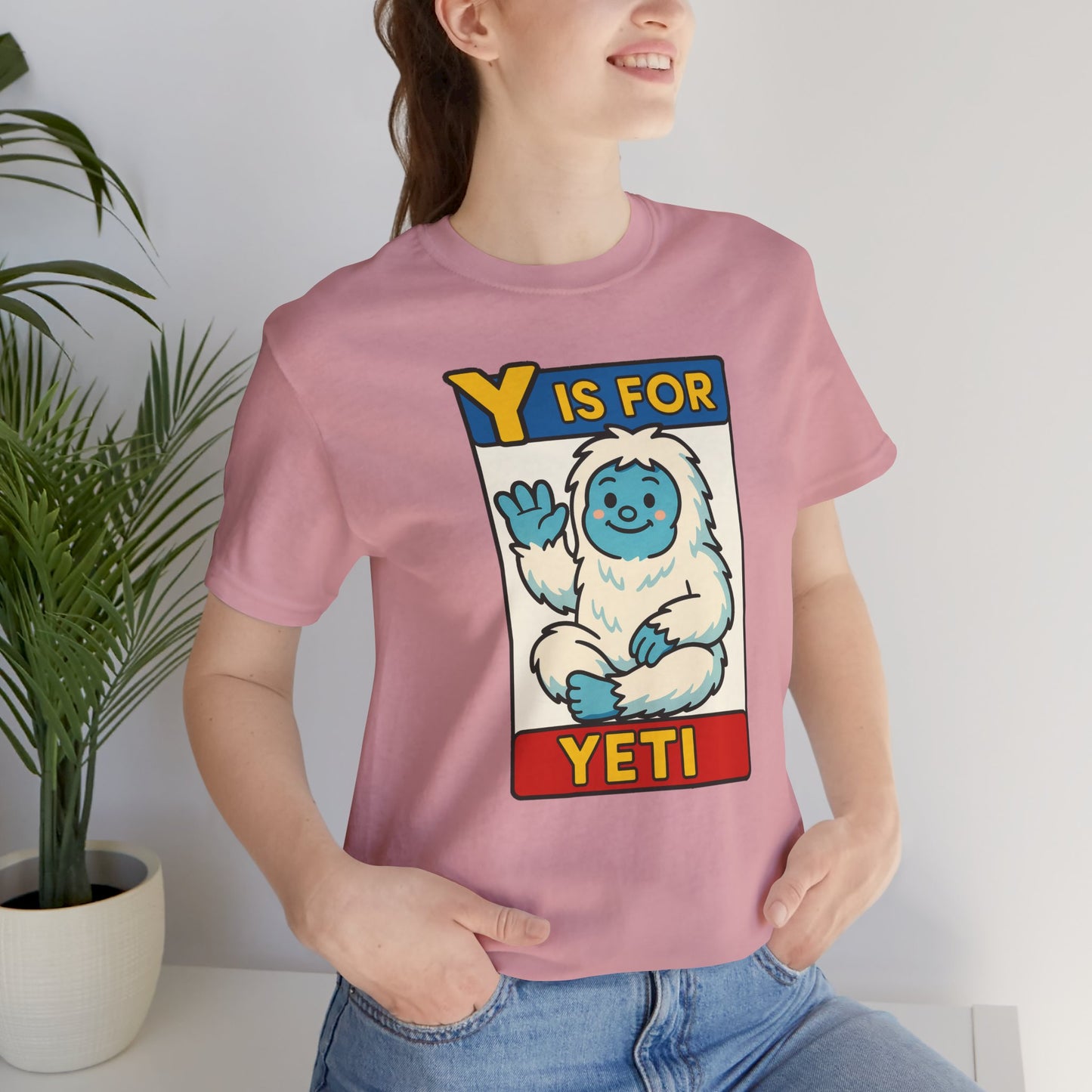 Y Is for Yeti T-Shirt – Cute Winter Monster Tee from the Monster Alphabet Series