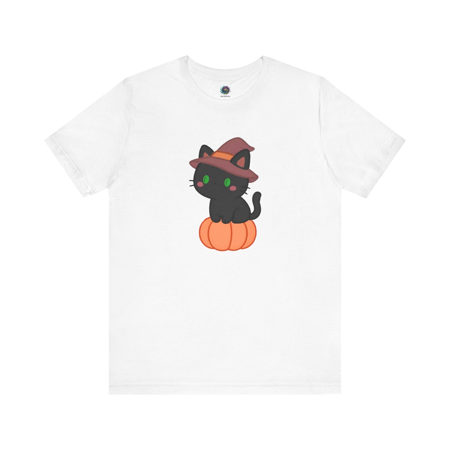 Halloween Cat Shirt – Cute Cat on a Pumpkin Graphic Tee
