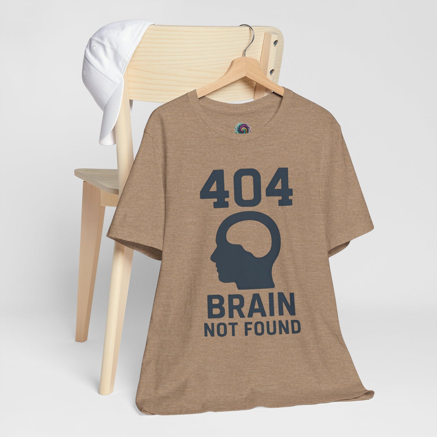 404 Brain Not Found T-Shirt – Techie Humor for Nerds & Geeks