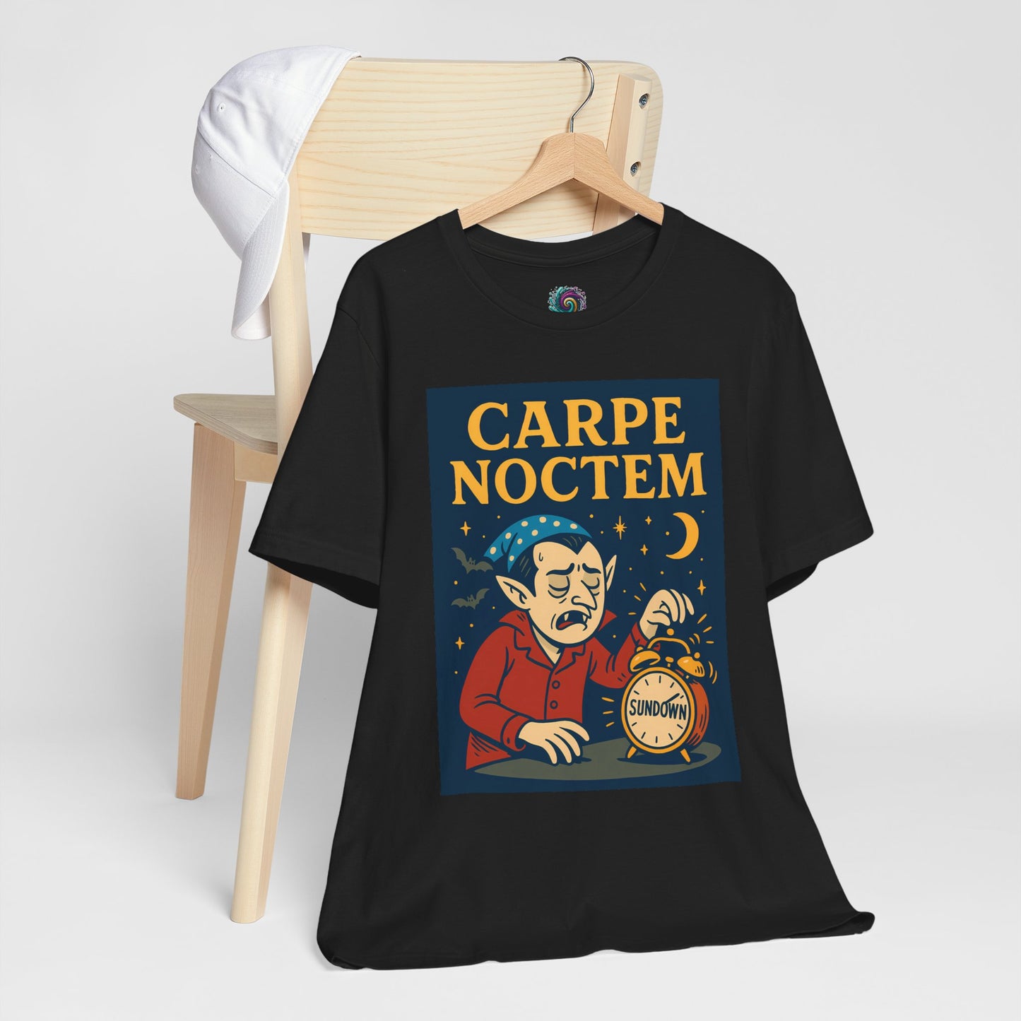 Carpe Noctem Vampire T-Shirt – Funny Halloween Tee for Night Owls