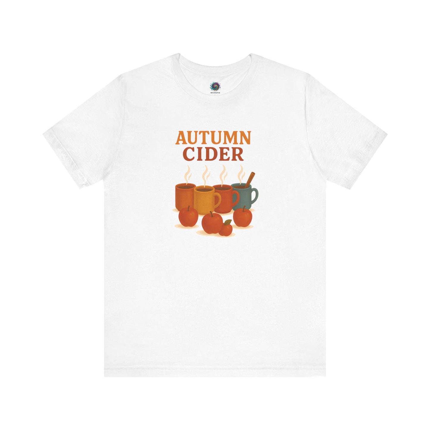 Autumn Cider T-Shirt – Cozy Fall Graphic Tee with Steaming Mugs
