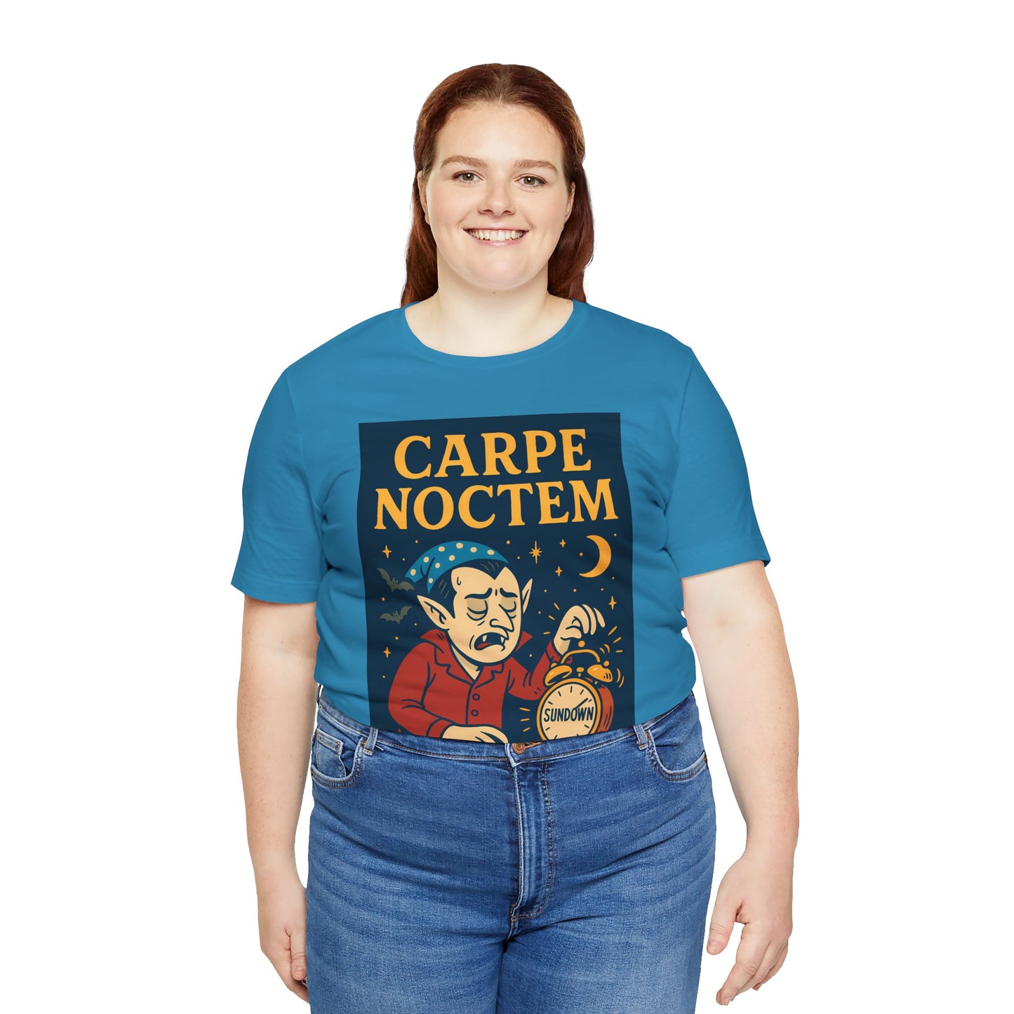 Carpe Noctem Vampire T-Shirt – Funny Halloween Tee for Night Owls