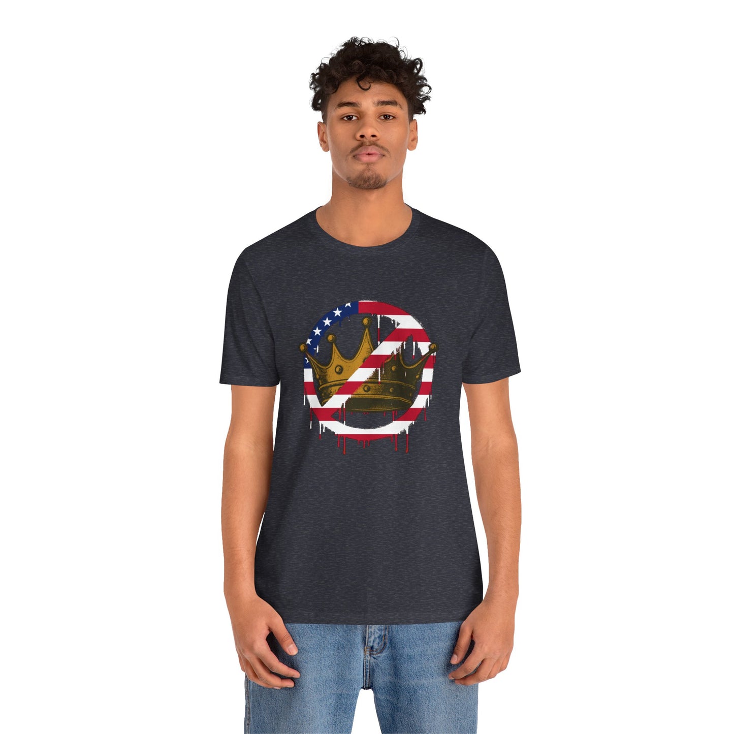 No Kings Protest T-Shirt – Anti-Authoritarian Democracy Graphic Tee