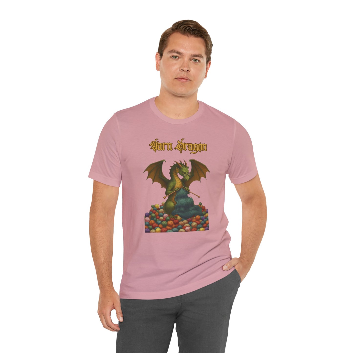 Yarn Dragon T-Shirt – Funny Knitting Dragon Shirt for Yarn Lovers