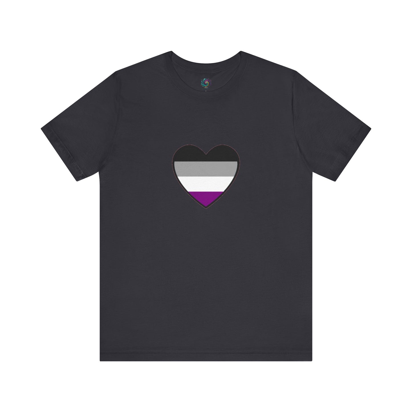 Asexual Pride Flag Heart T-Shirt – Ace Flag LGBTQ+ Graphic Tee - WhimSpin - https://whimspin.com
