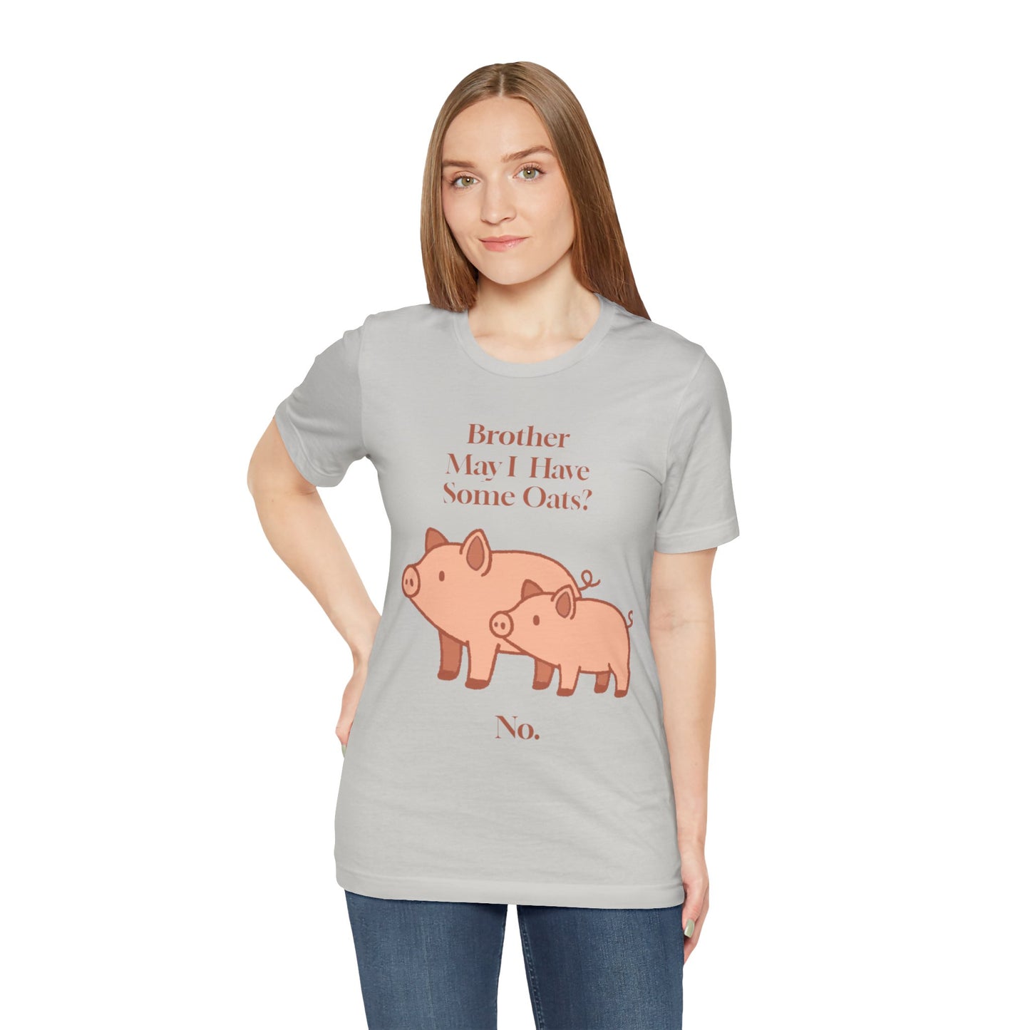 Brother May I Have Some Oats T-Shirt – Funny Viral Pig Meme Tee