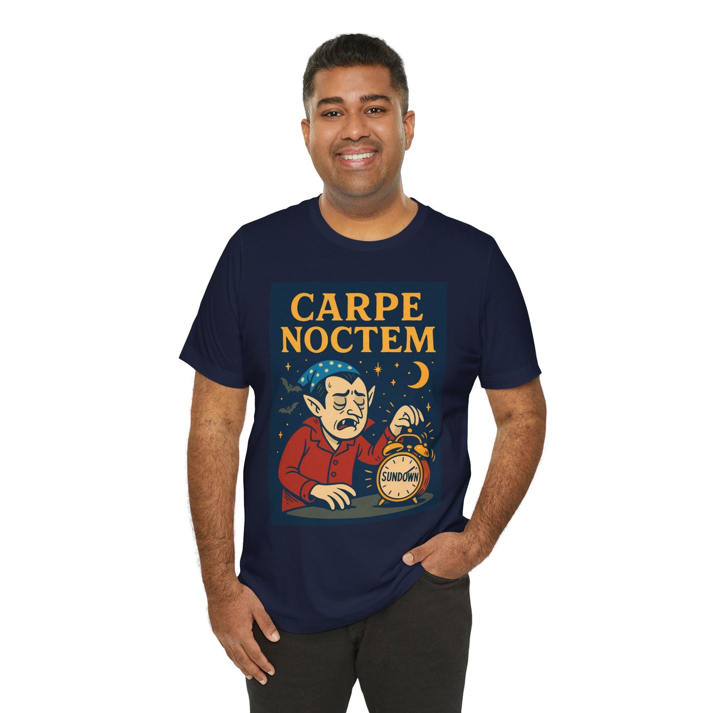 Carpe Noctem Vampire T-Shirt – Funny Halloween Tee for Night Owls