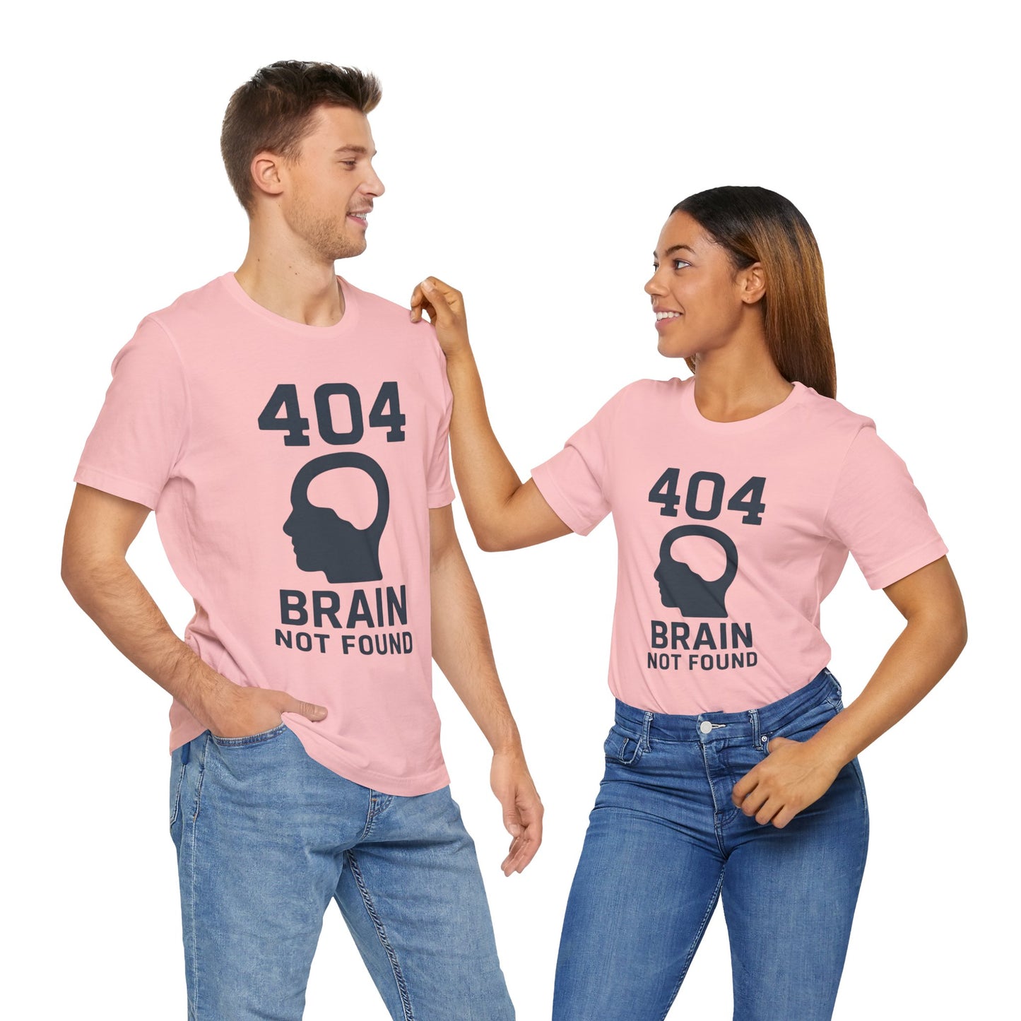 404 Brain Not Found T-Shirt – Techie Humor for Nerds & Geeks