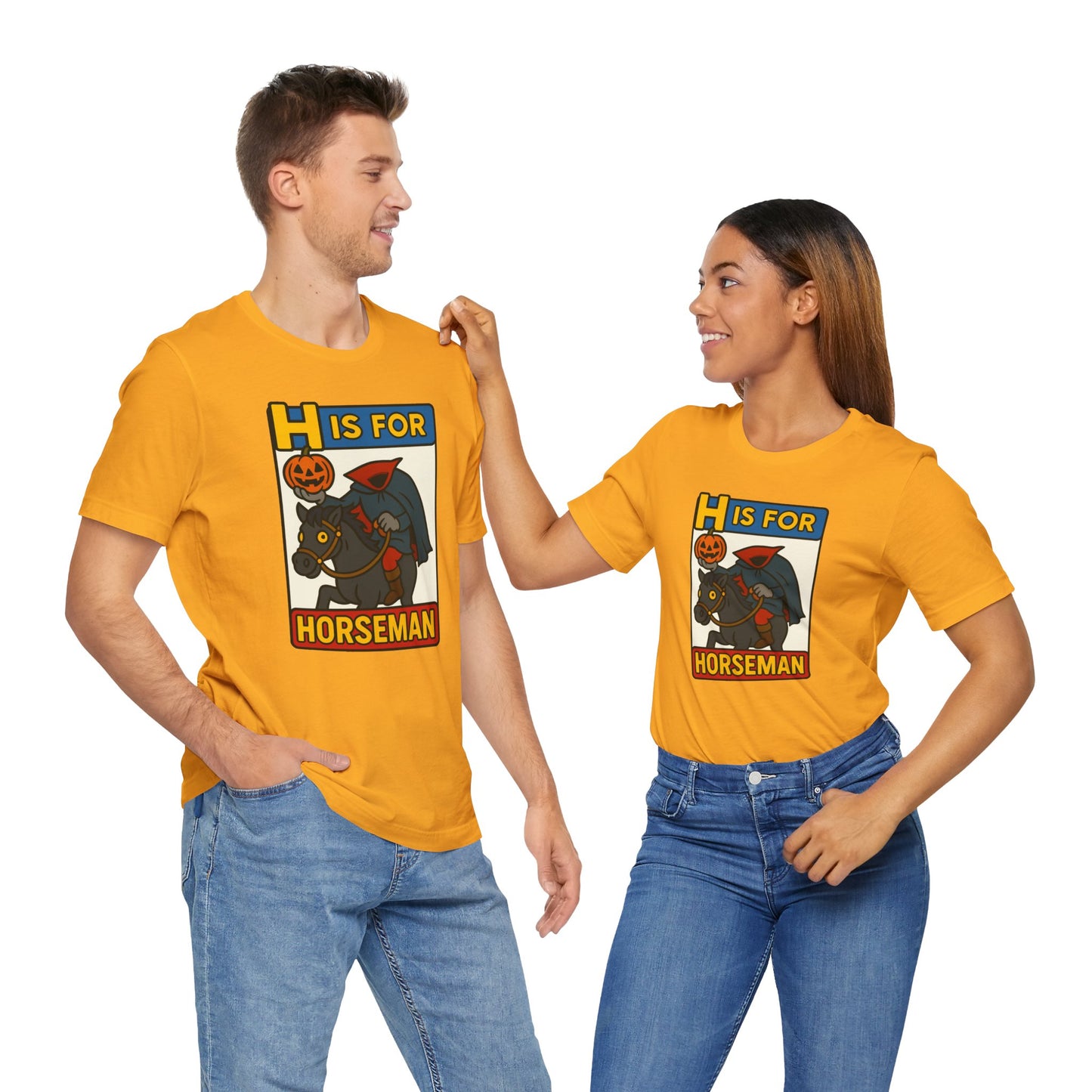 H Is for Horseman Shirt – Headless Horseman Halloween Tee