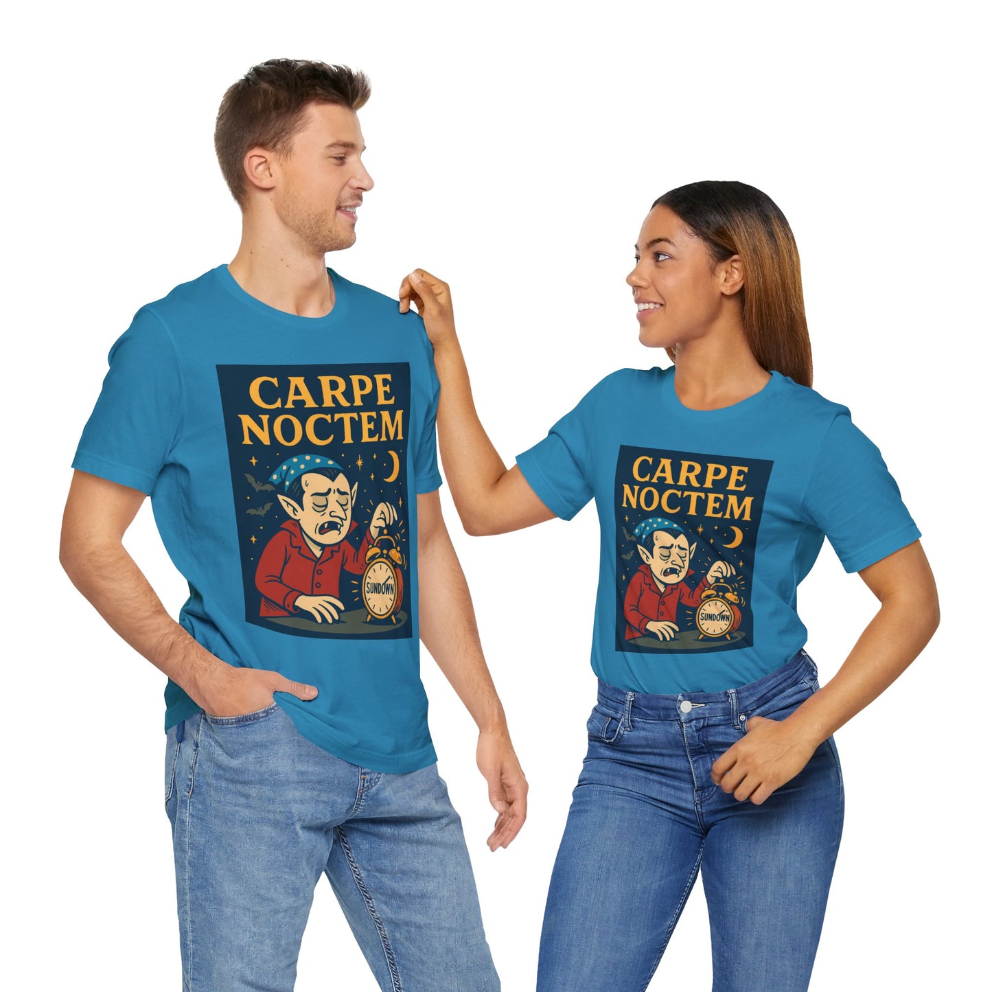 Carpe Noctem Vampire T-Shirt – Funny Halloween Tee for Night Owls