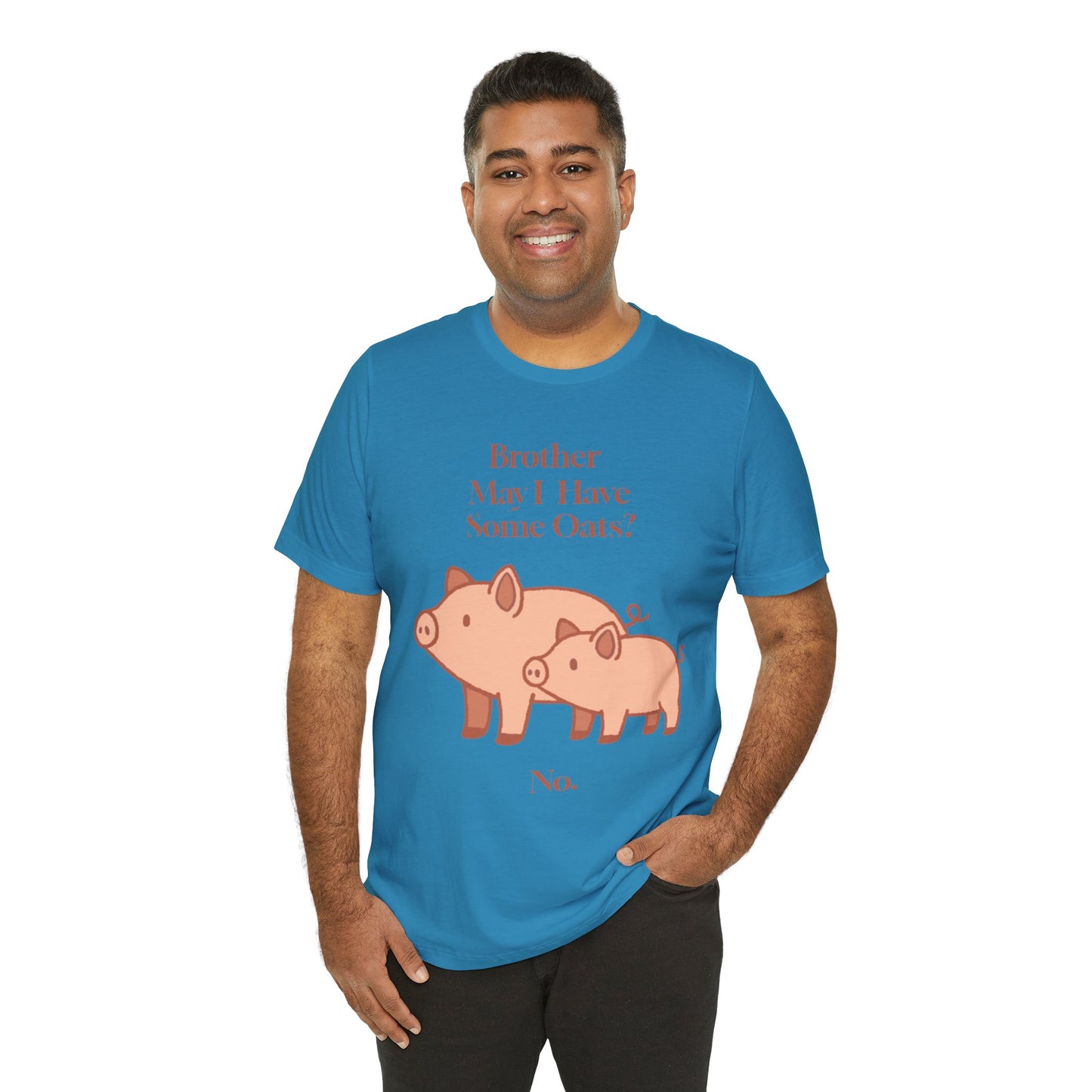 Brother May I Have Some Oats T-Shirt – Funny Viral Pig Meme Tee