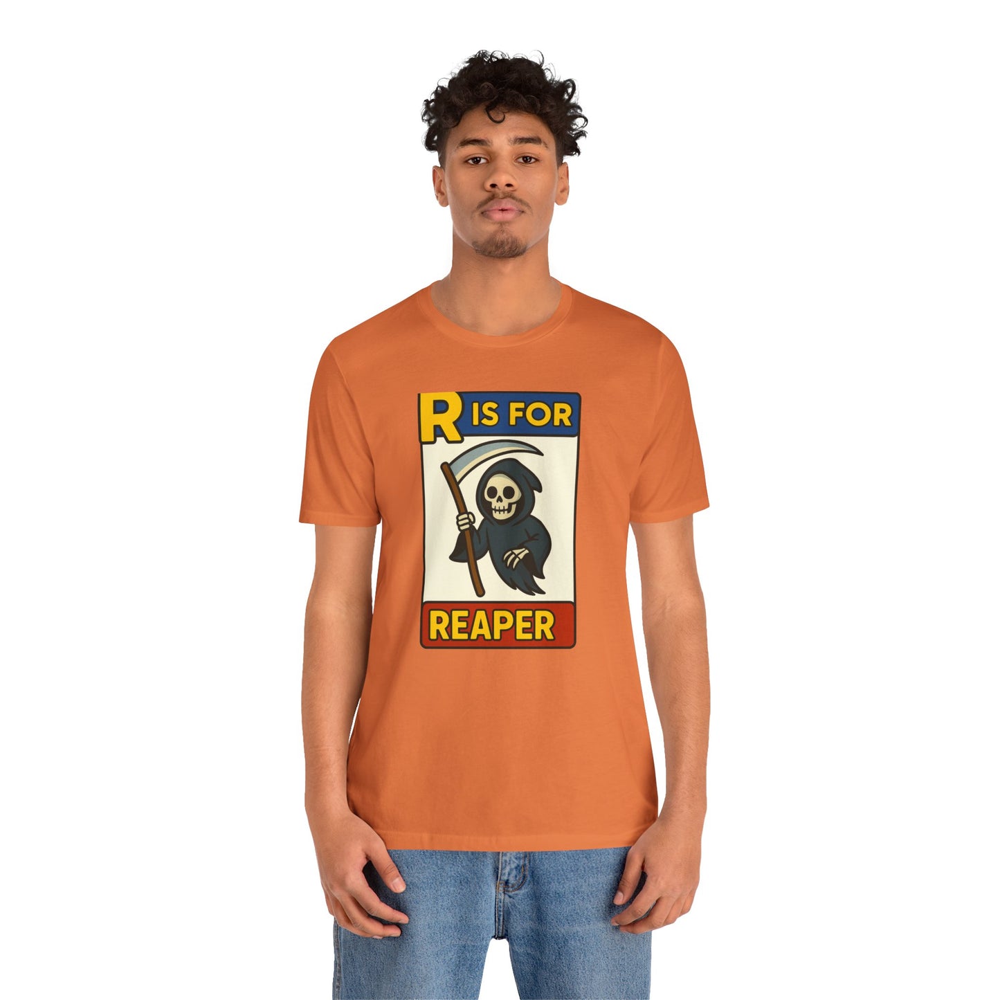 R Is for Reaper T-Shirt – Cute Grim Reaper Shirt from the Monster Alphabet Series