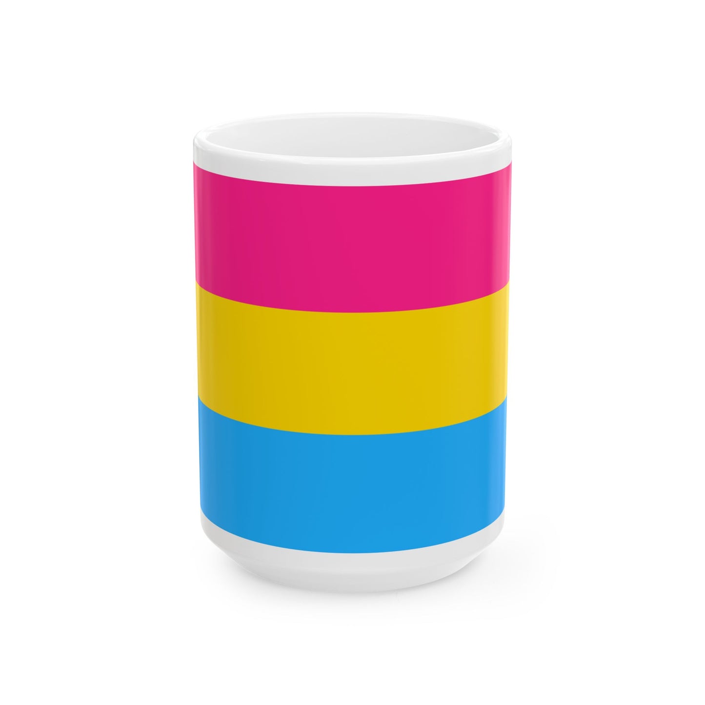 Pansexual Pride Flag Mug – Colorful LGBTQ+ Ceramic Cup