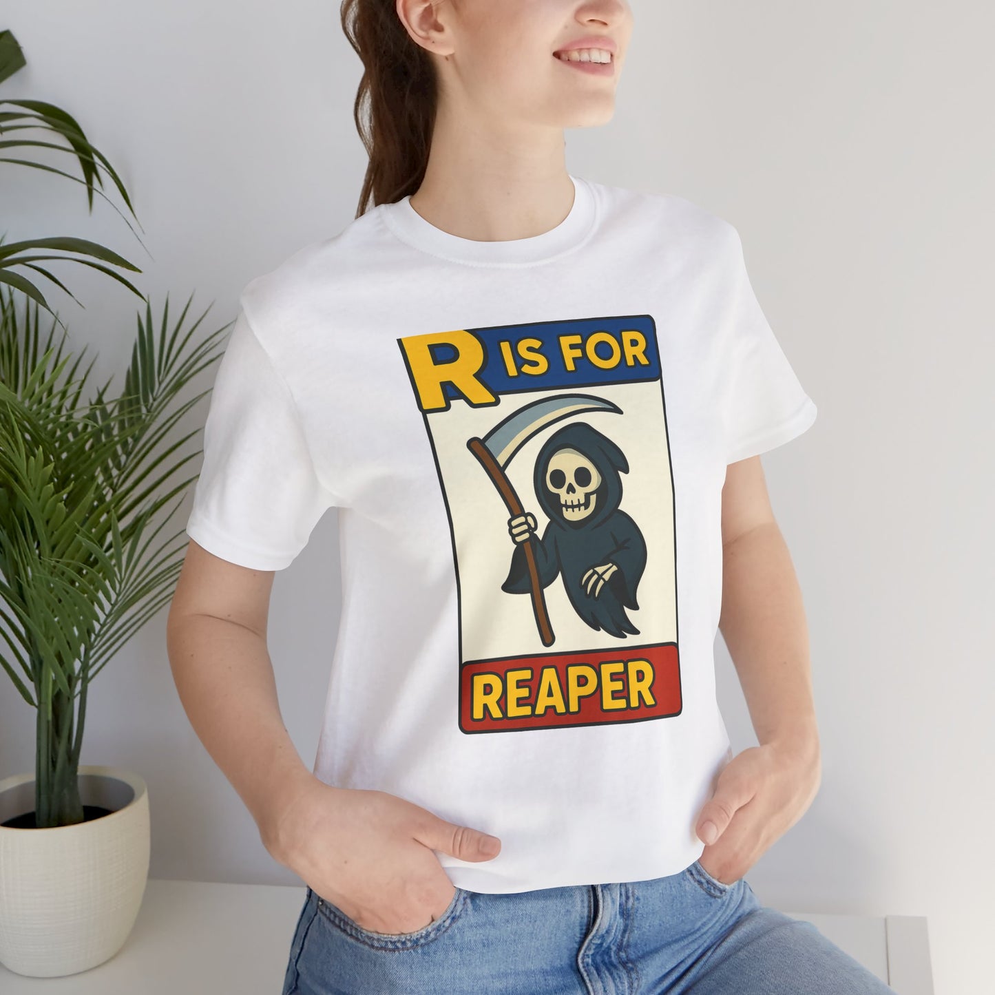 R Is for Reaper T-Shirt – Cute Grim Reaper Shirt from the Monster Alphabet Series