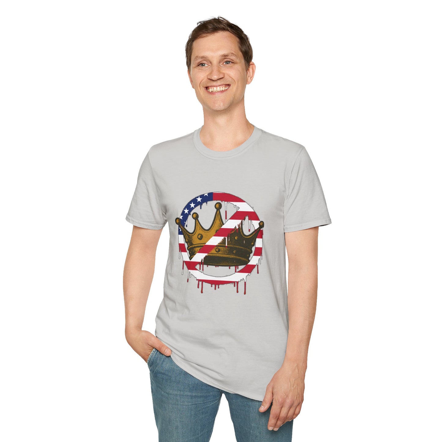 No Kings Protest T-Shirt – Anti-Authoritarian Democracy Graphic Tee