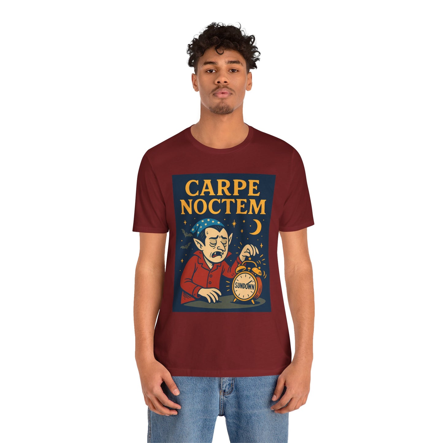 Carpe Noctem Vampire T-Shirt – Funny Halloween Tee for Night Owls