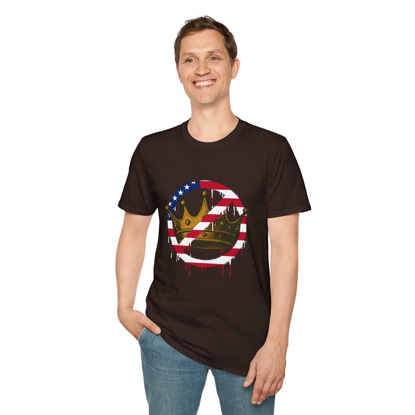 No Kings Protest T-Shirt – Anti-Authoritarian Democracy Graphic Tee