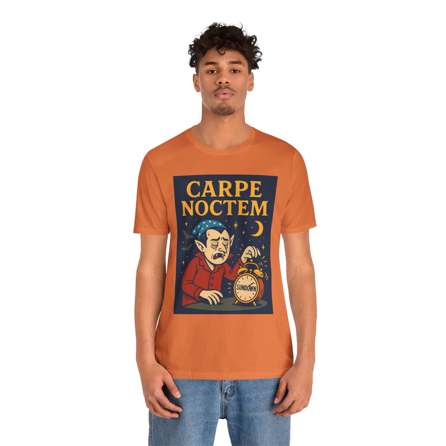 Carpe Noctem Vampire T-Shirt – Funny Halloween Tee for Night Owls