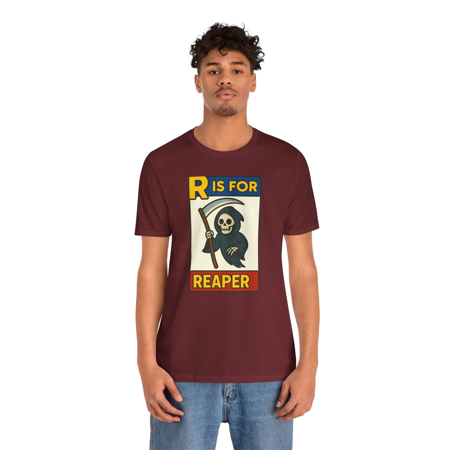 R Is for Reaper T-Shirt – Cute Grim Reaper Shirt from the Monster Alphabet Series