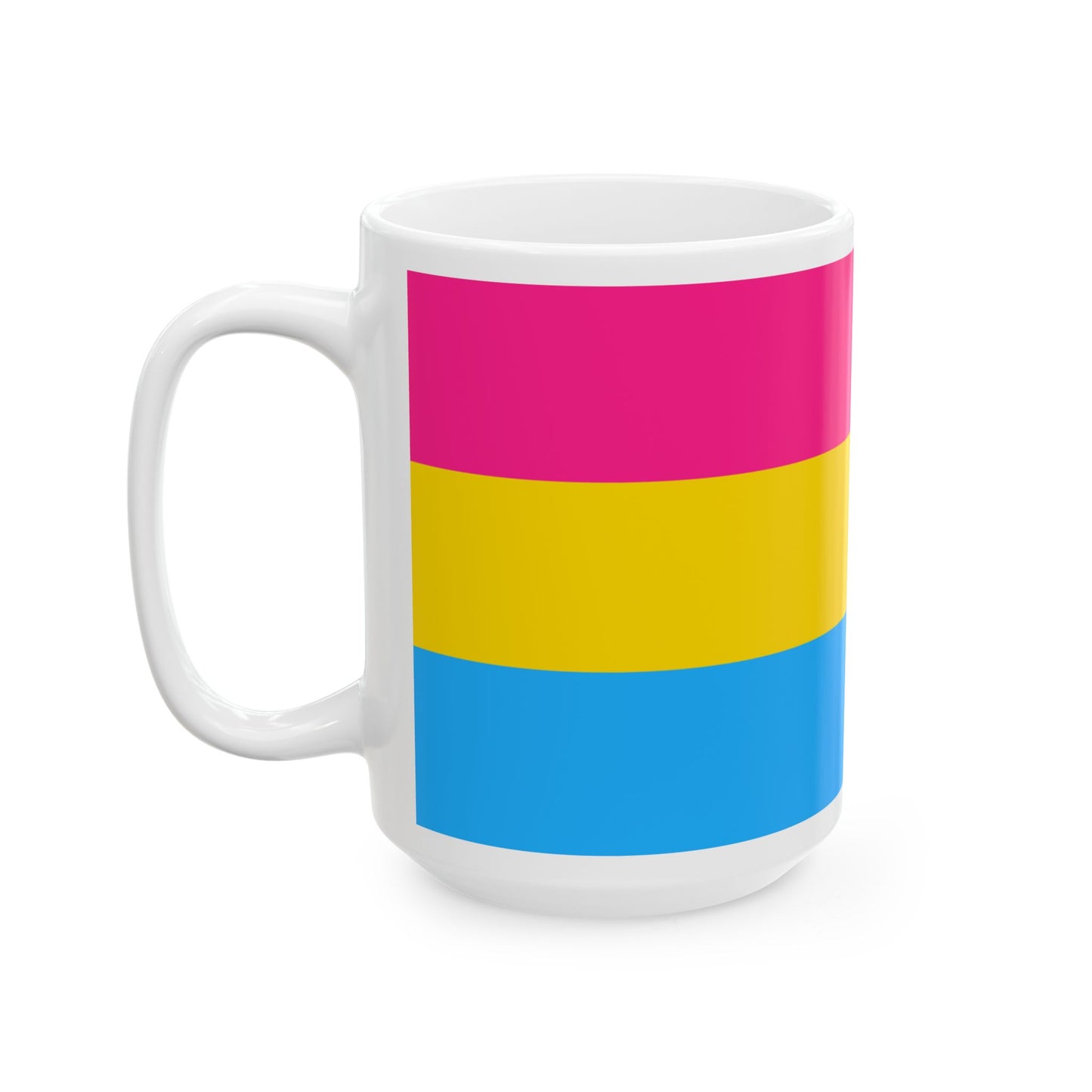 Pansexual Pride Flag Mug – Colorful LGBTQ+ Ceramic Cup