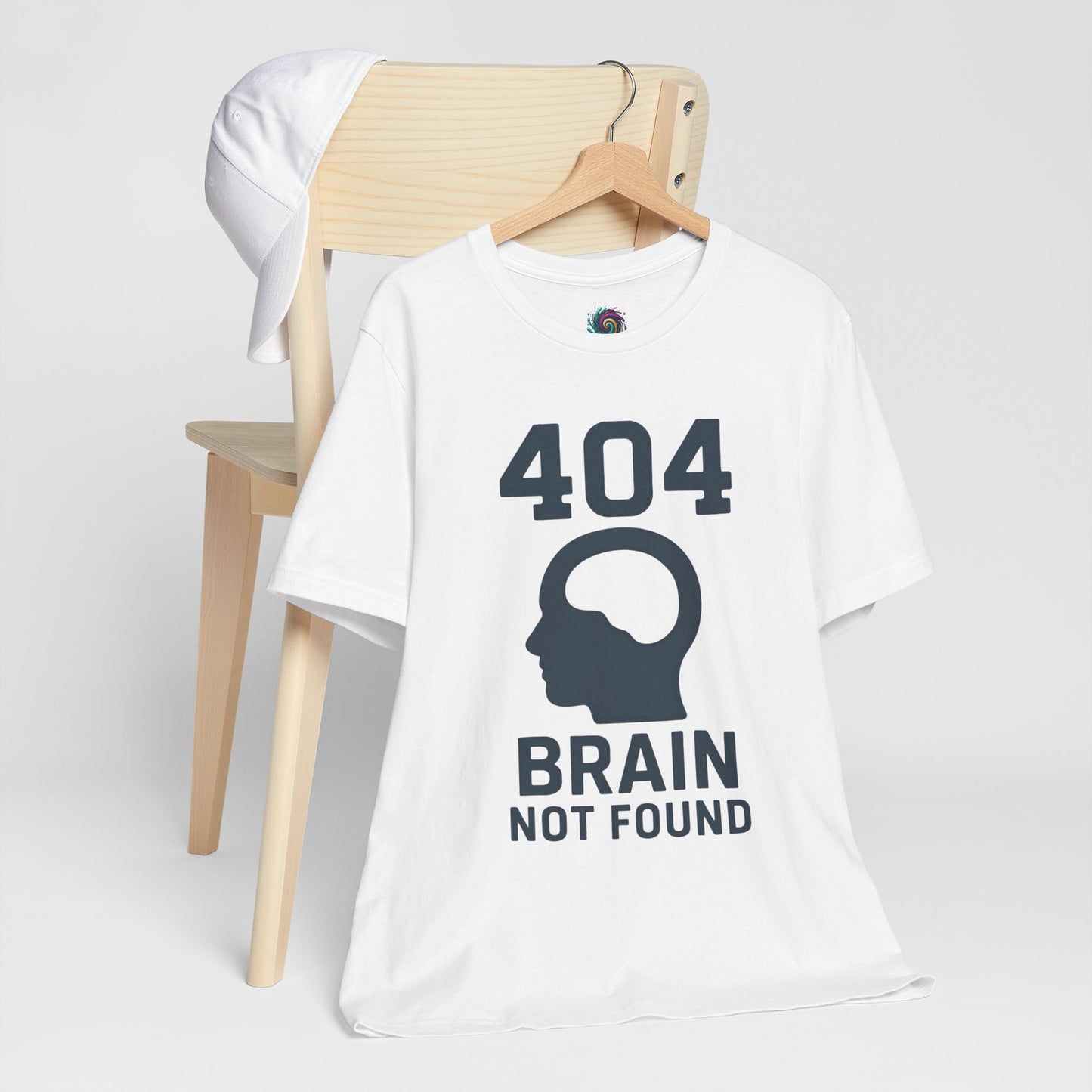 404 Brain Not Found T-Shirt – Techie Humor for Nerds & Geeks