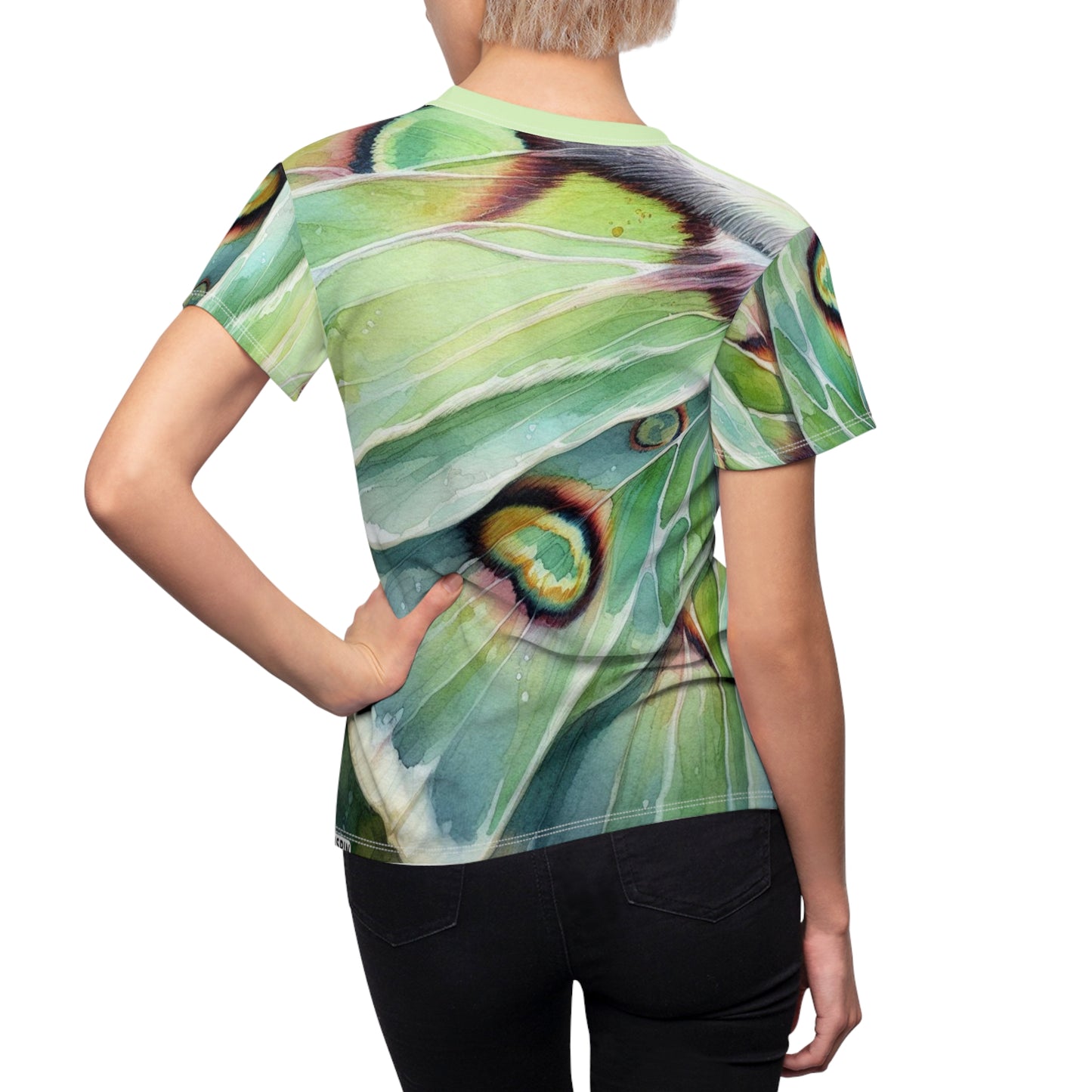 Luna Moth Wing T-Shirt – All-Over Print Nature-Inspired Tee
