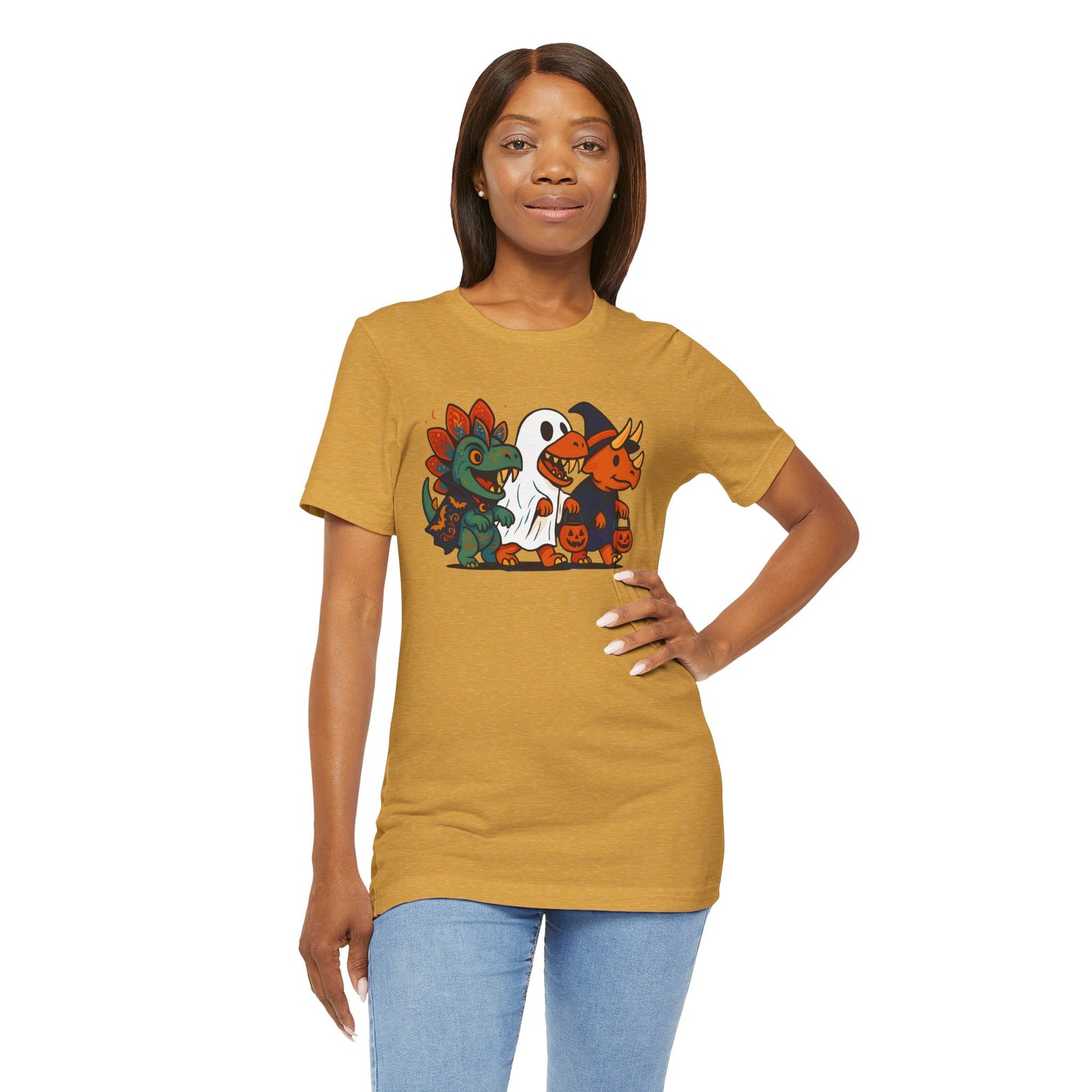 Halloween Dino Squad T-Shirt – Funny Trick-or-Treat Dinosaur Tee