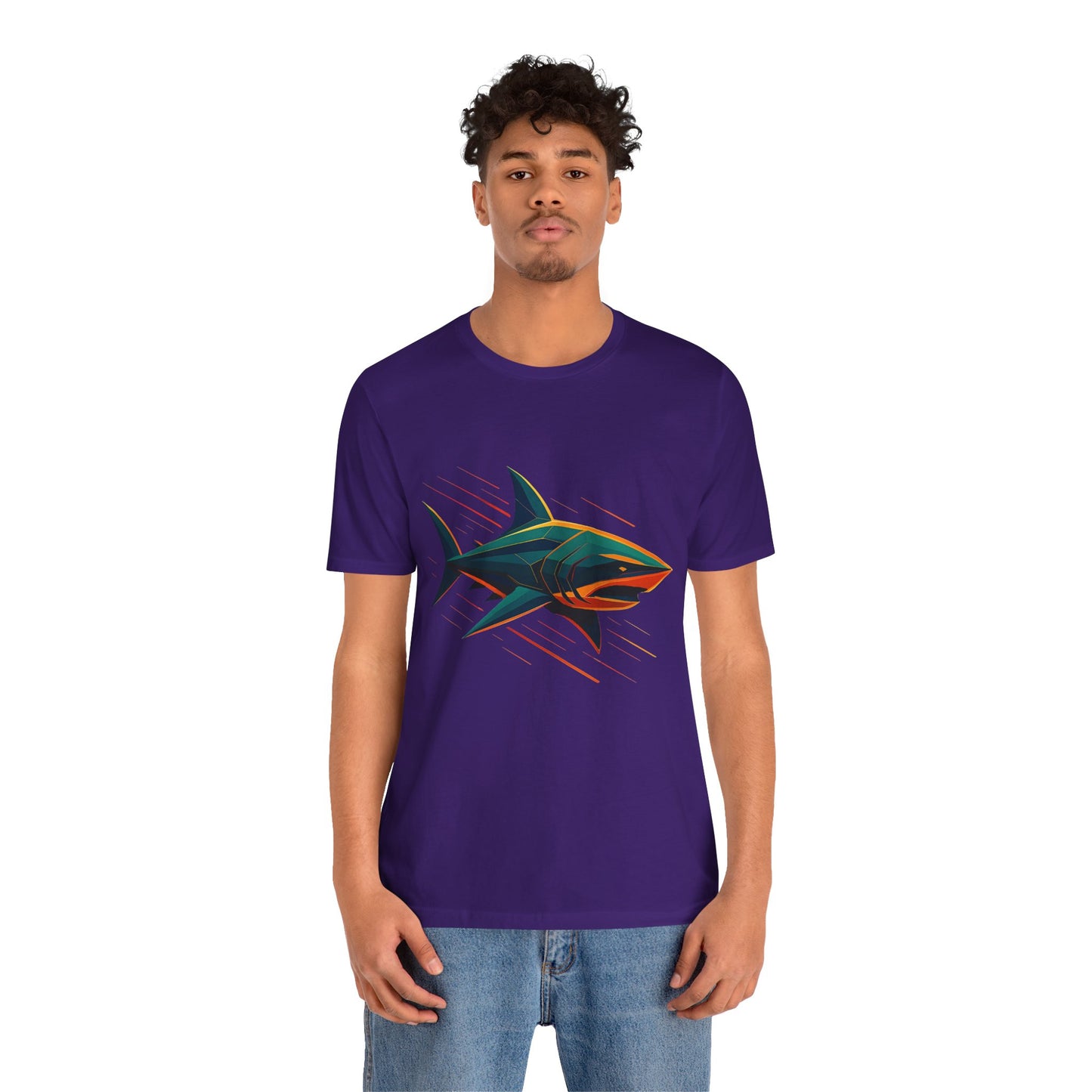 Electric Apex Shark T-Shirt – Bold Ocean Graphic Tee - WhimSpin - https://whimspin.com
