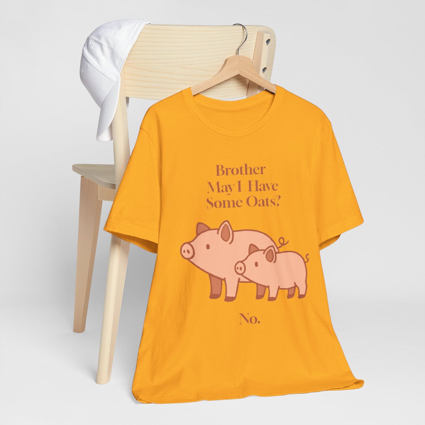 Brother May I Have Some Oats T-Shirt – Funny Viral Pig Meme Tee