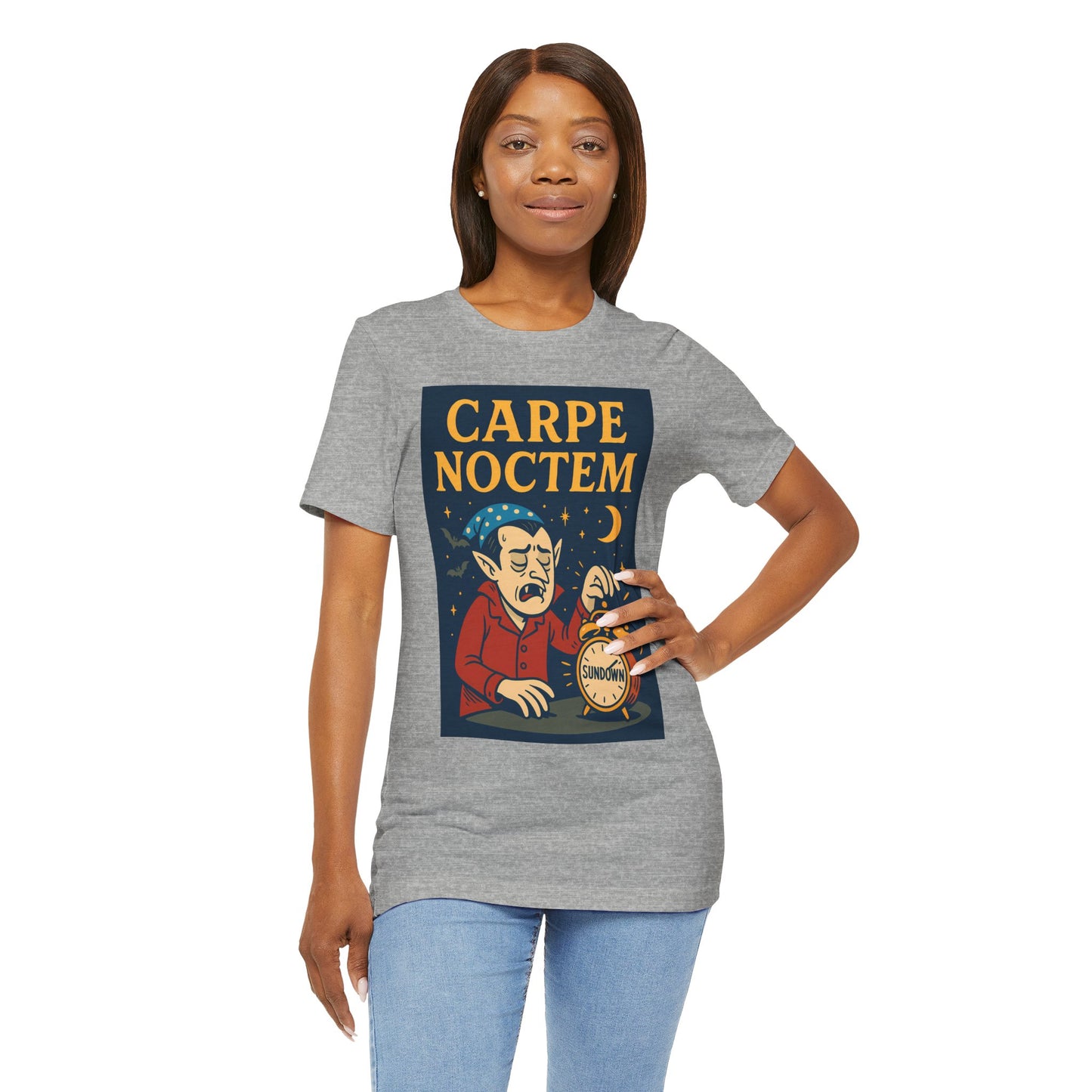 Carpe Noctem Vampire T-Shirt – Funny Halloween Tee for Night Owls
