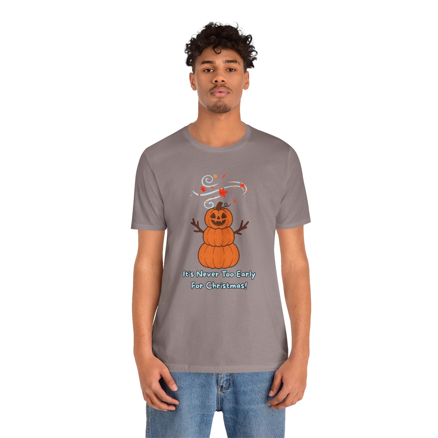 Pumpkin Snowman Shirt – Funny Halloween Christmas Mashup Tee