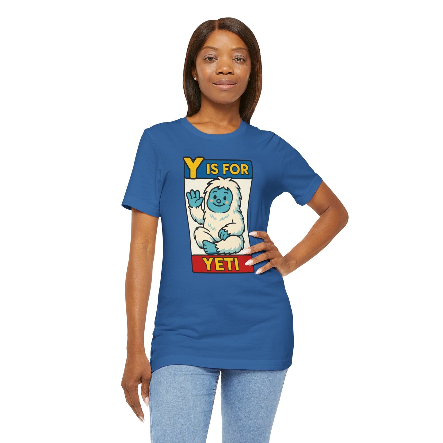 Y Is for Yeti T-Shirt – Cute Winter Monster Tee from the Monster Alphabet Series