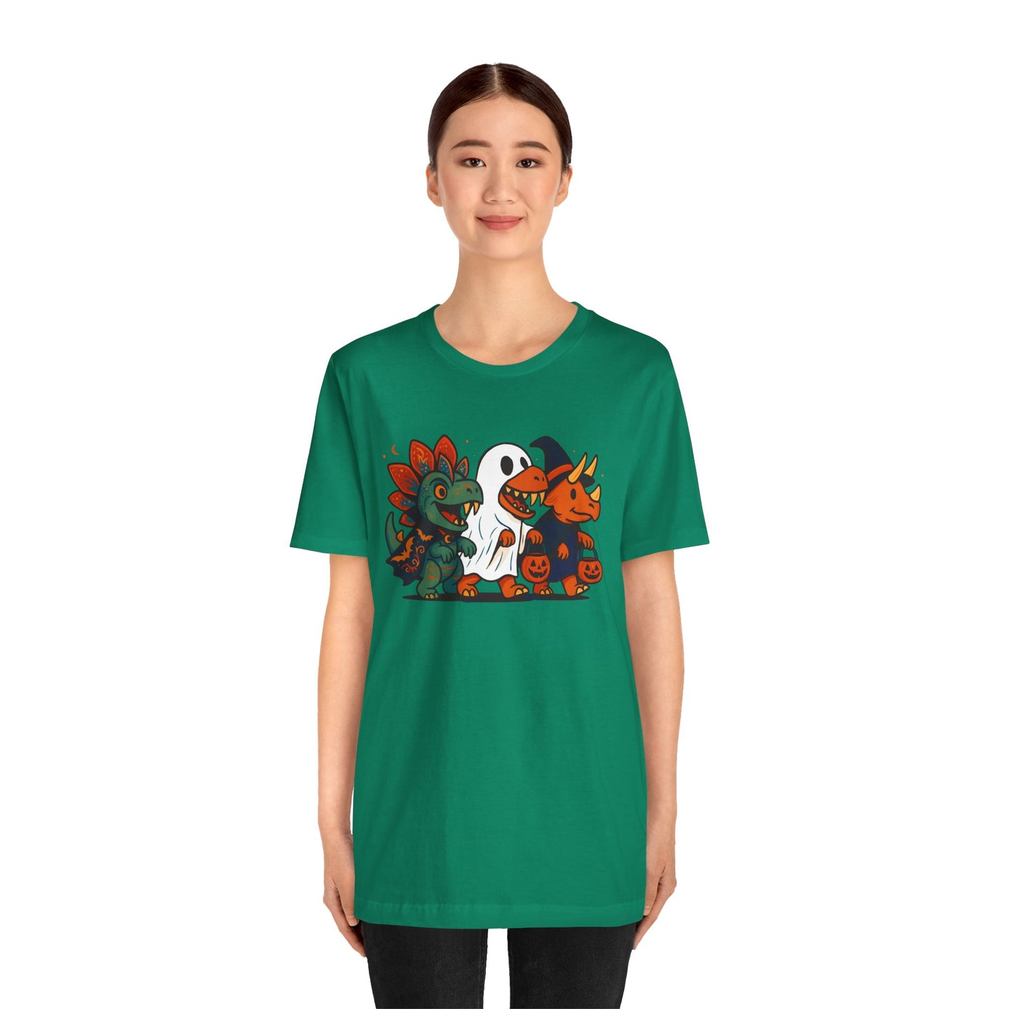 Halloween Dino Squad T-Shirt – Funny Trick-or-Treat Dinosaur Tee