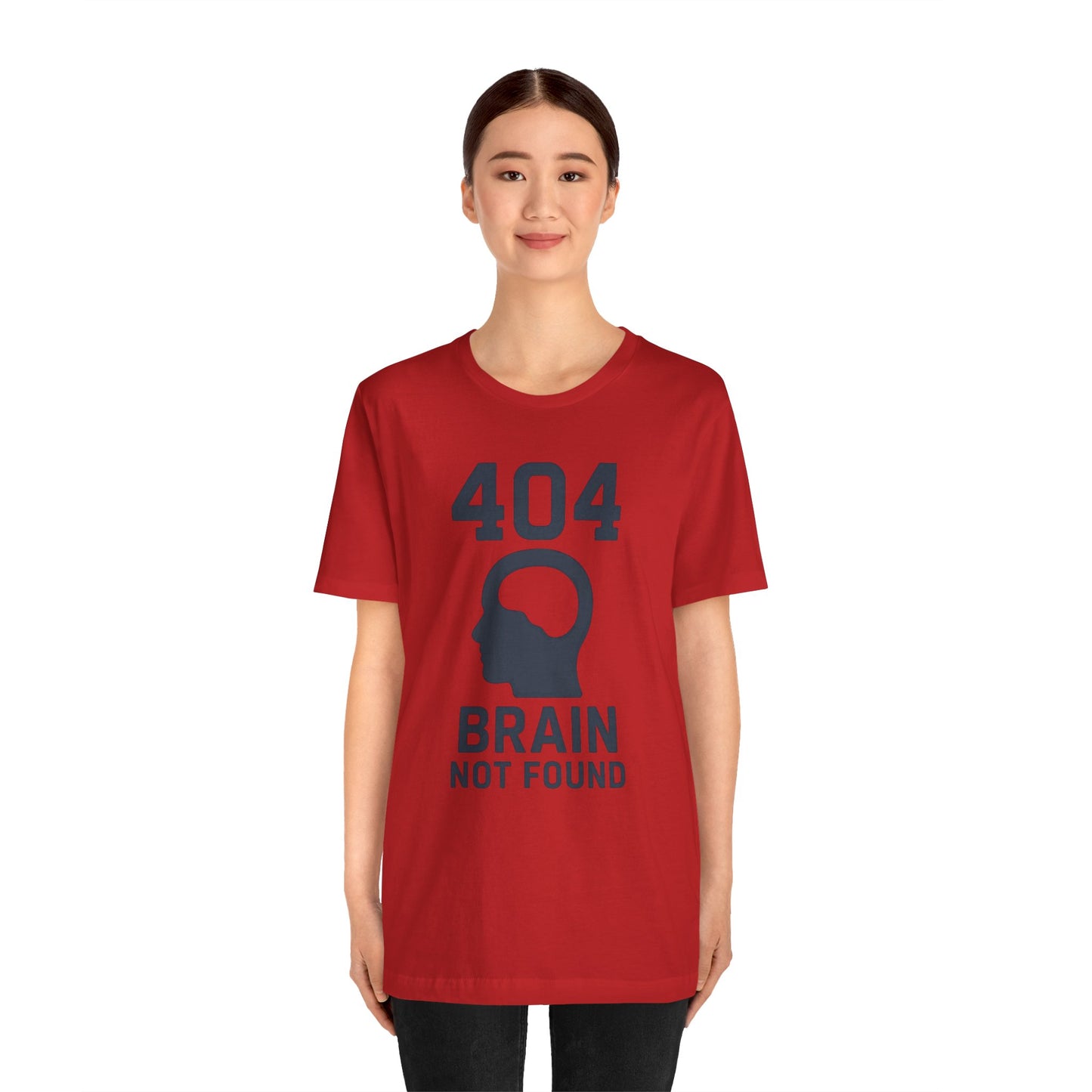 404 Brain Not Found T-Shirt – Techie Humor for Nerds & Geeks