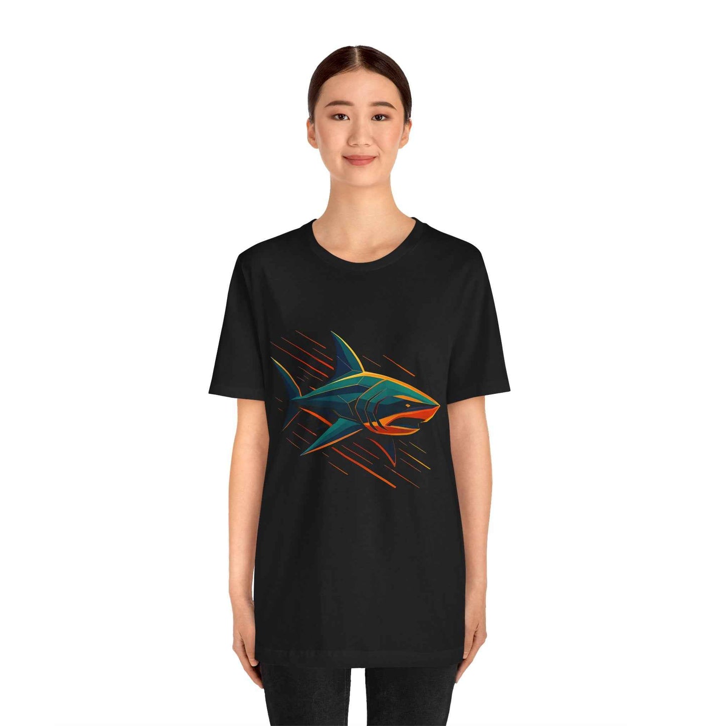 Electric Apex Shark T-Shirt – Bold Ocean Graphic Tee