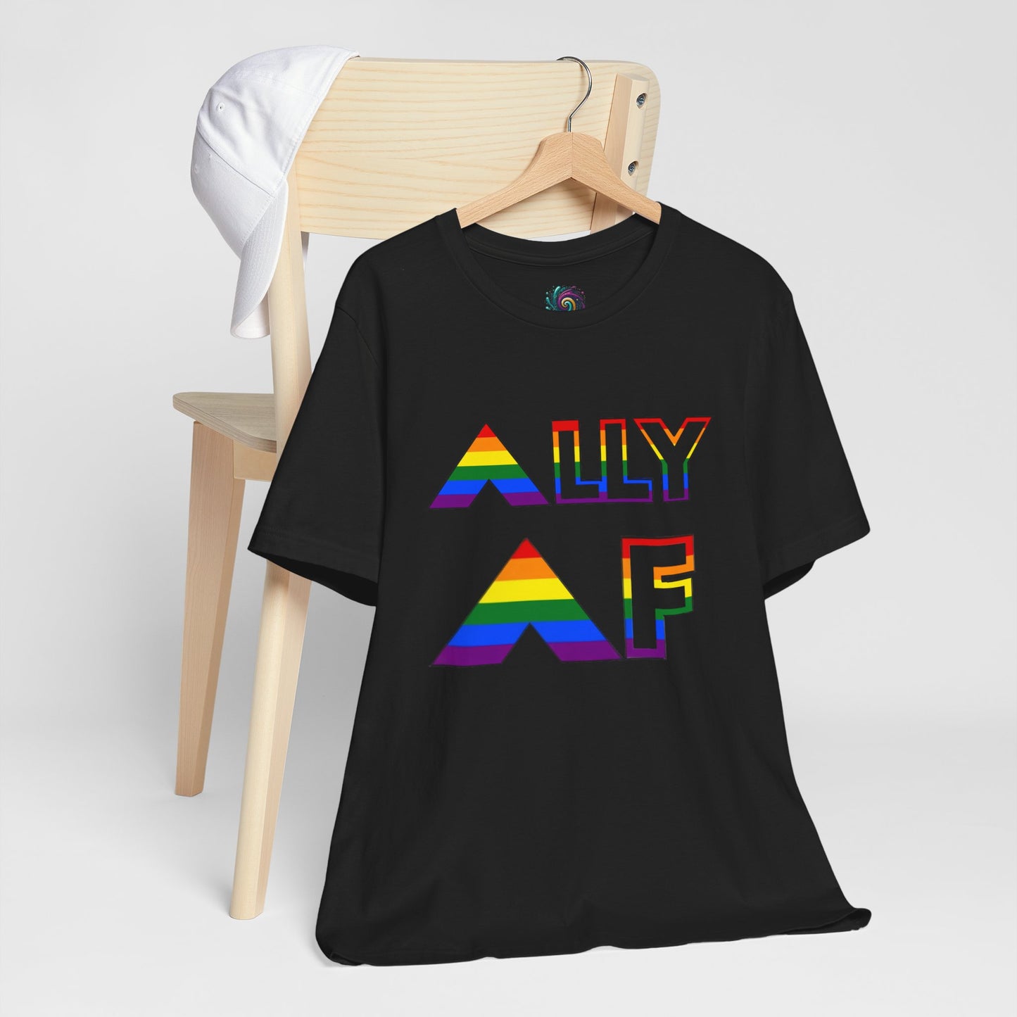 Ally AF Pride Tee – Bold LGBTQ+ Support Shirt for Loud Allies - WhimSpin