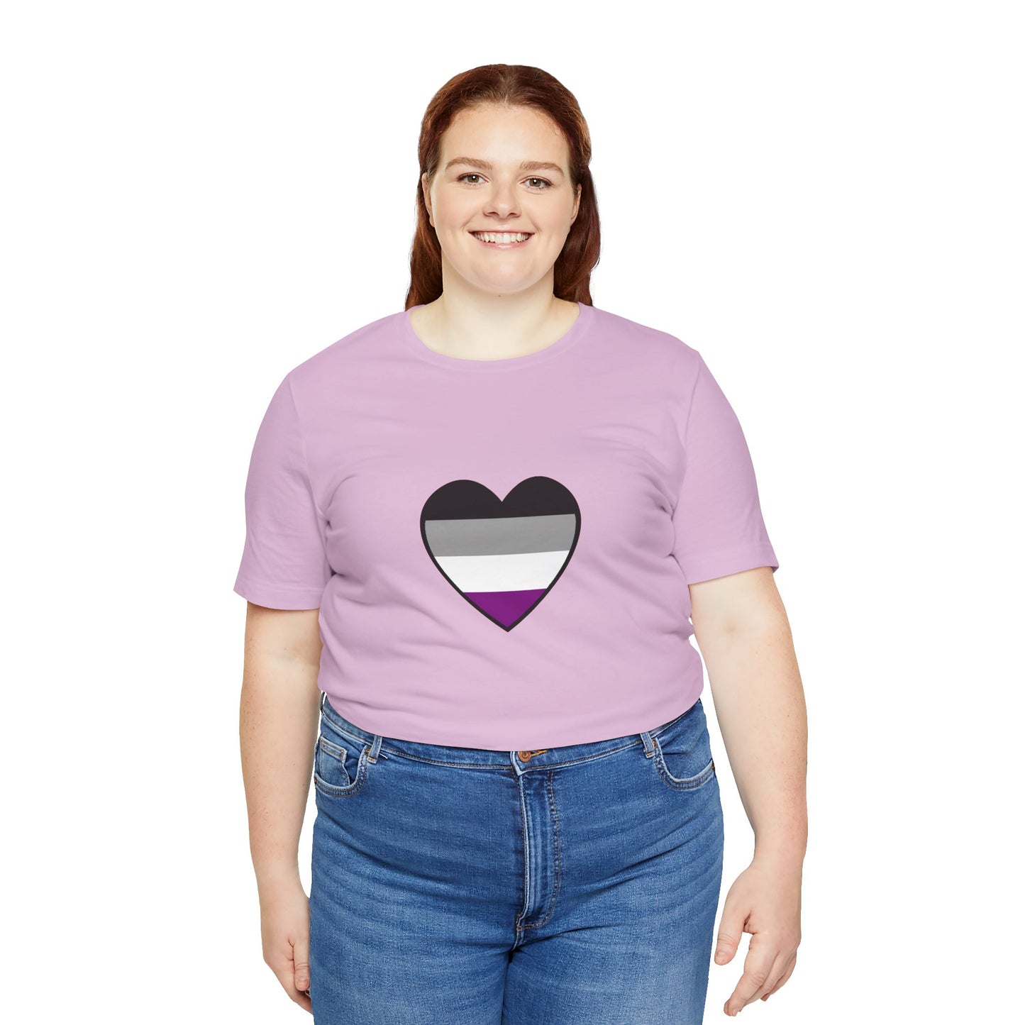 Asexual Pride Flag Heart T-Shirt – Ace Flag LGBTQ+ Graphic Tee - WhimSpin - https://whimspin.com