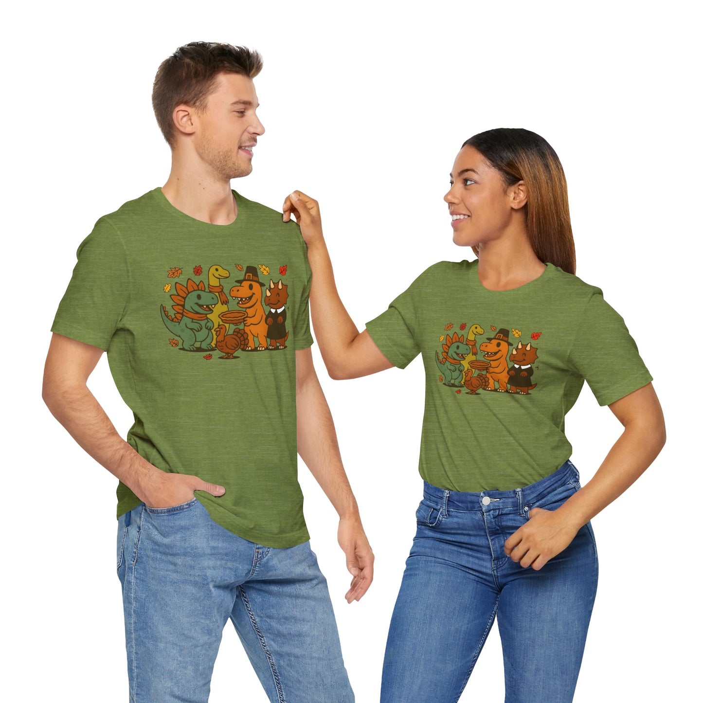 Thanksgiving Dinosaur T-Shirt – Funny Dino Thanksgiving Tee